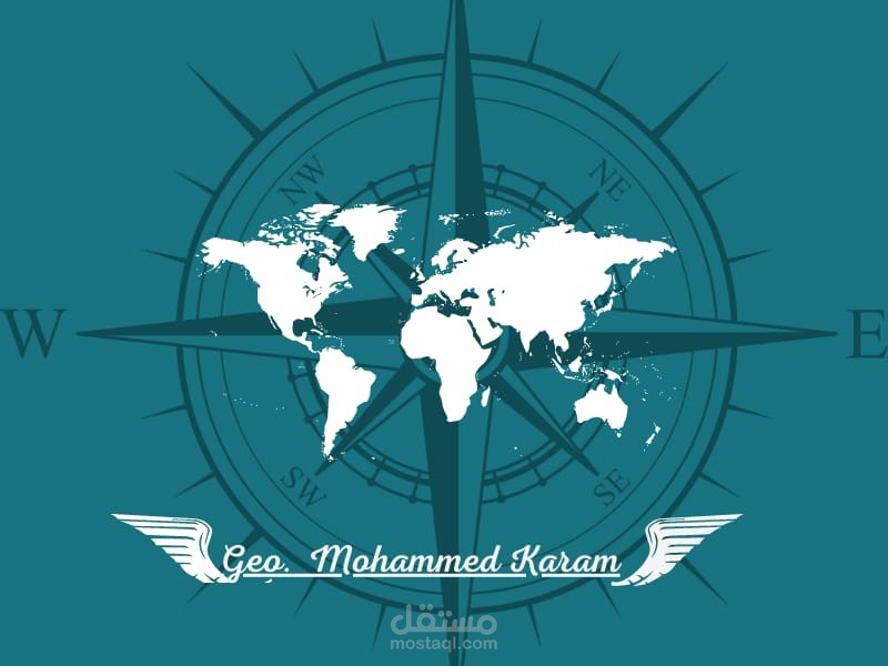 تصميم لوجو لمادة الجغرافيا