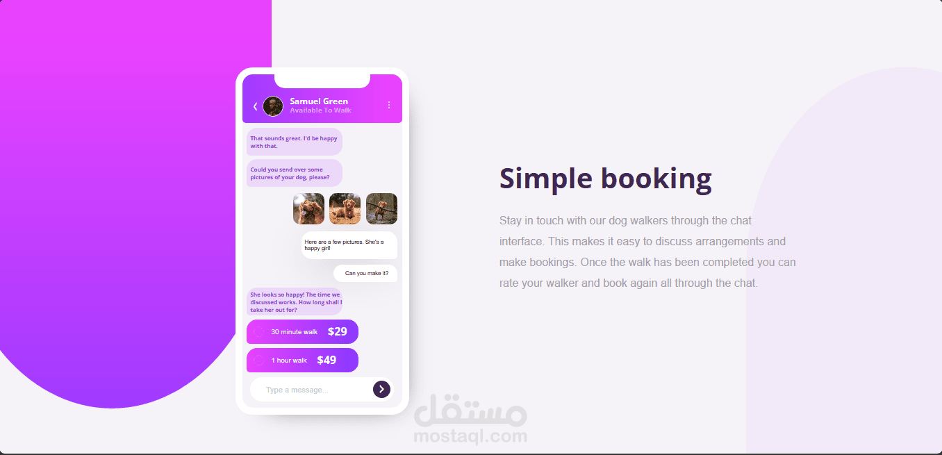 Chat App Landing Page