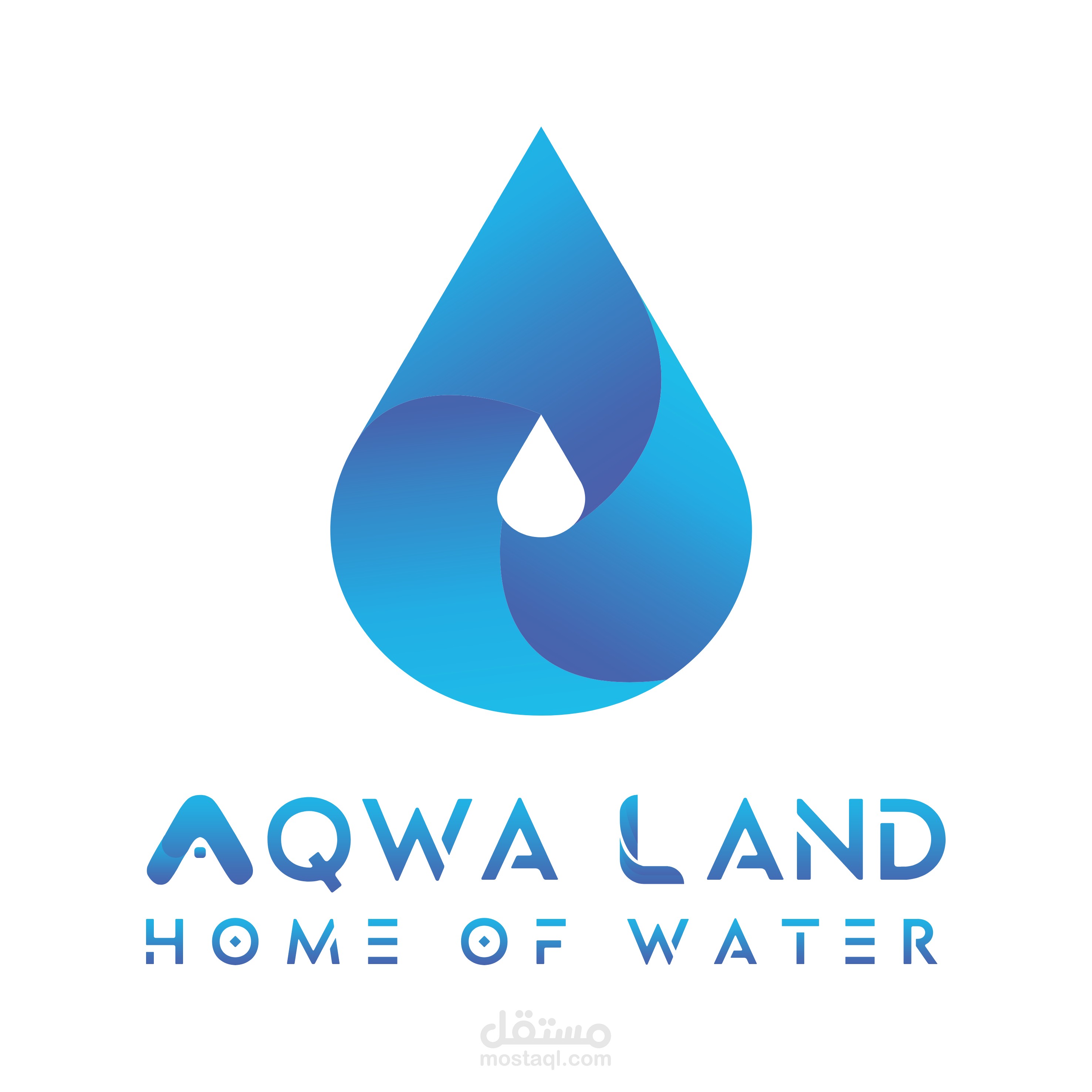 تصميم هوية بصرية لشركة Aqua Land لفلاتر المياه