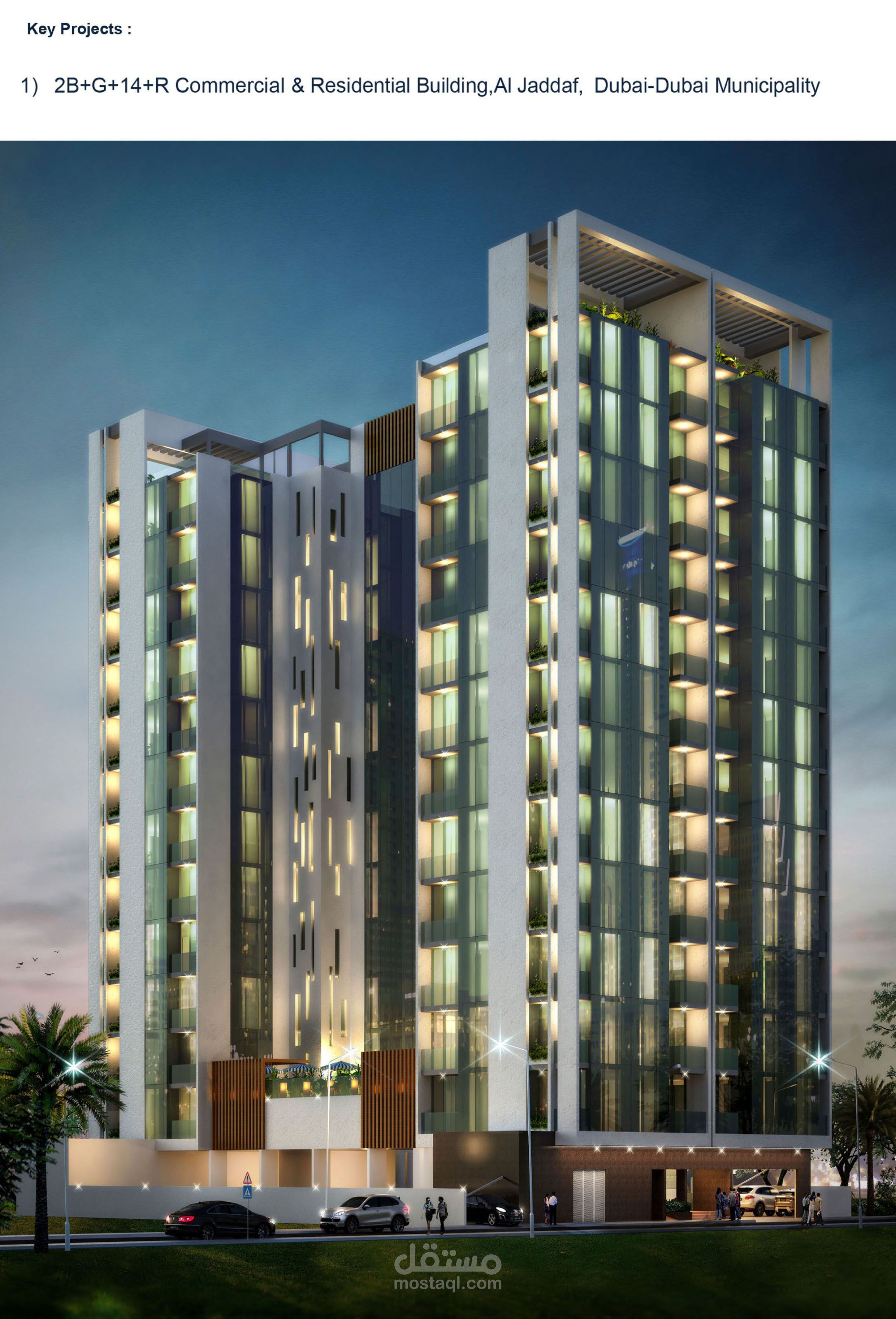 g+14 resdential building in dubai