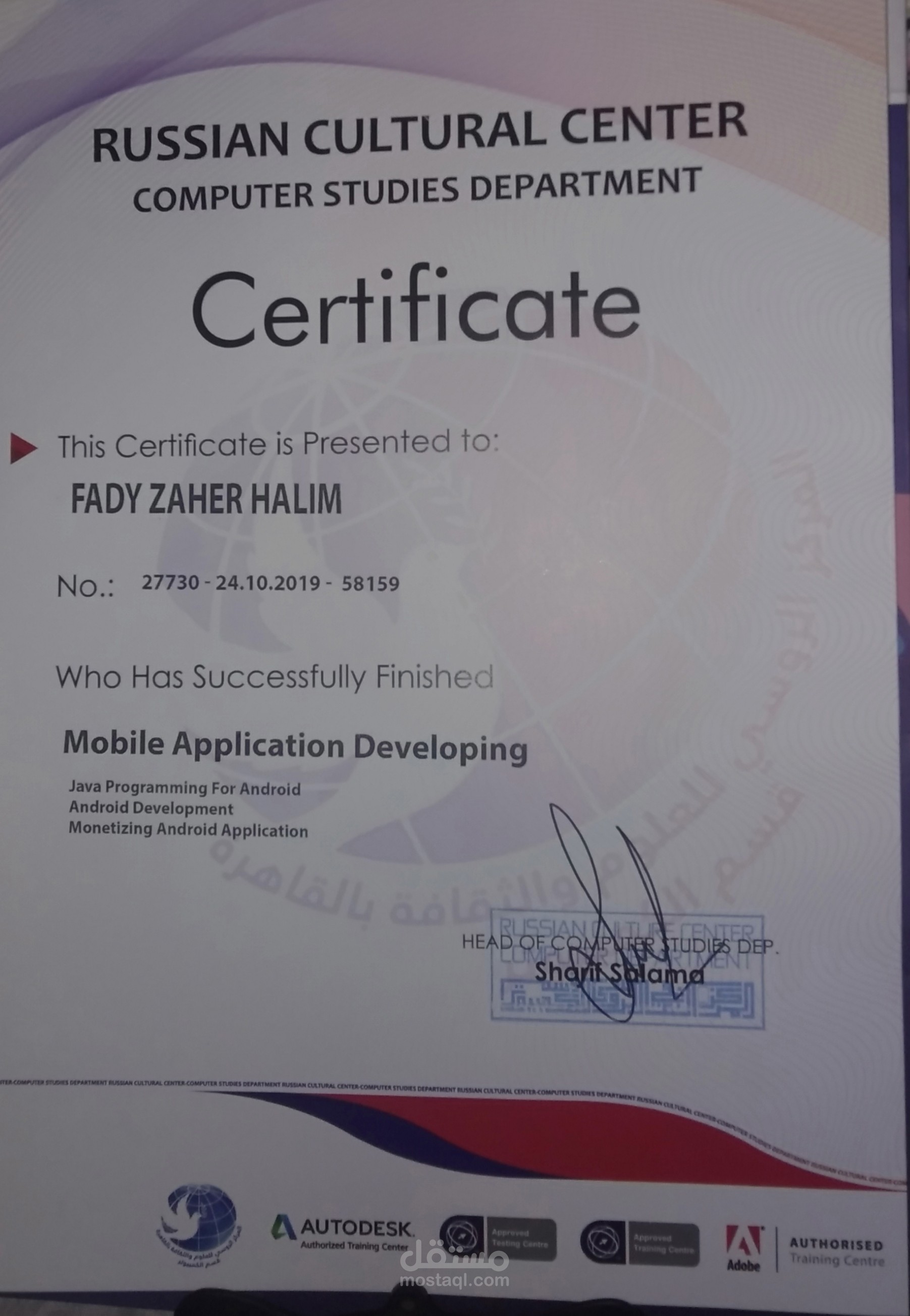 Software mobile development