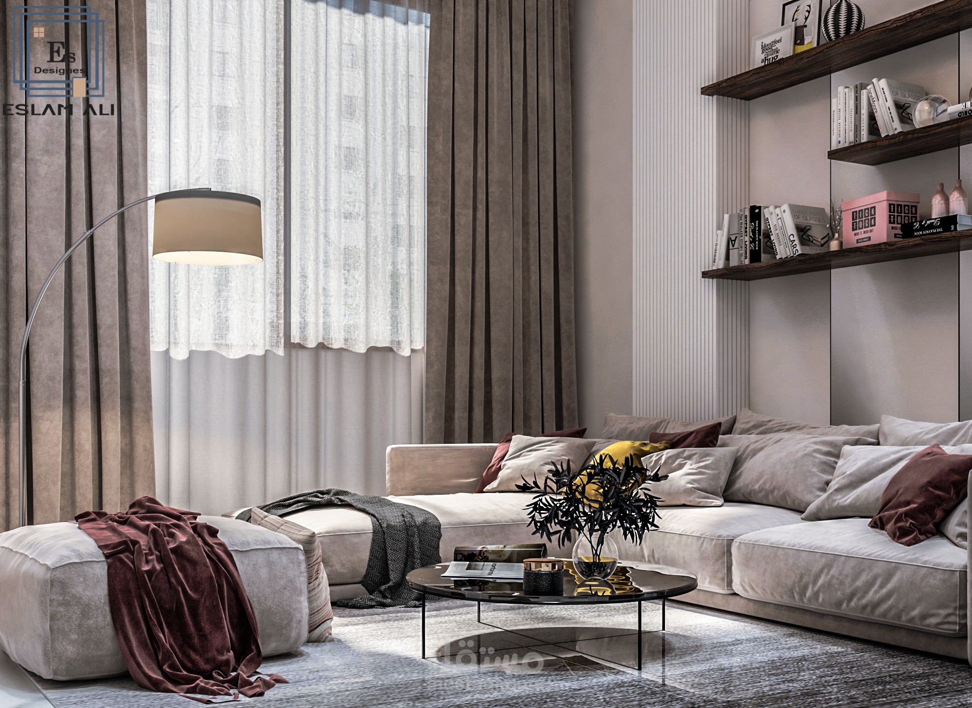 R e c e p t i o n & living zone