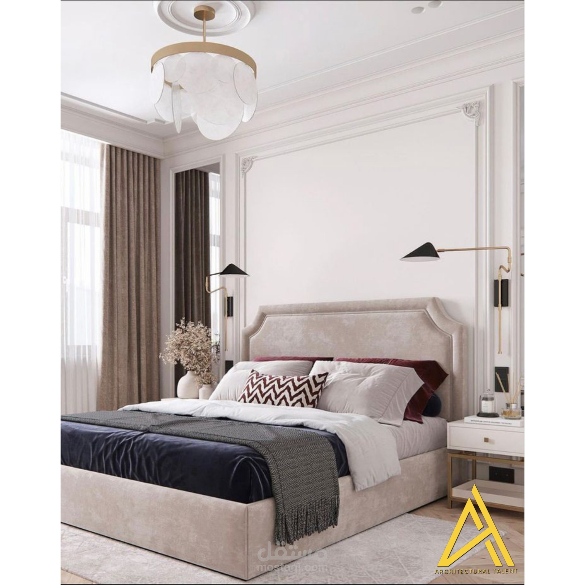 New Classic Bed room interior design