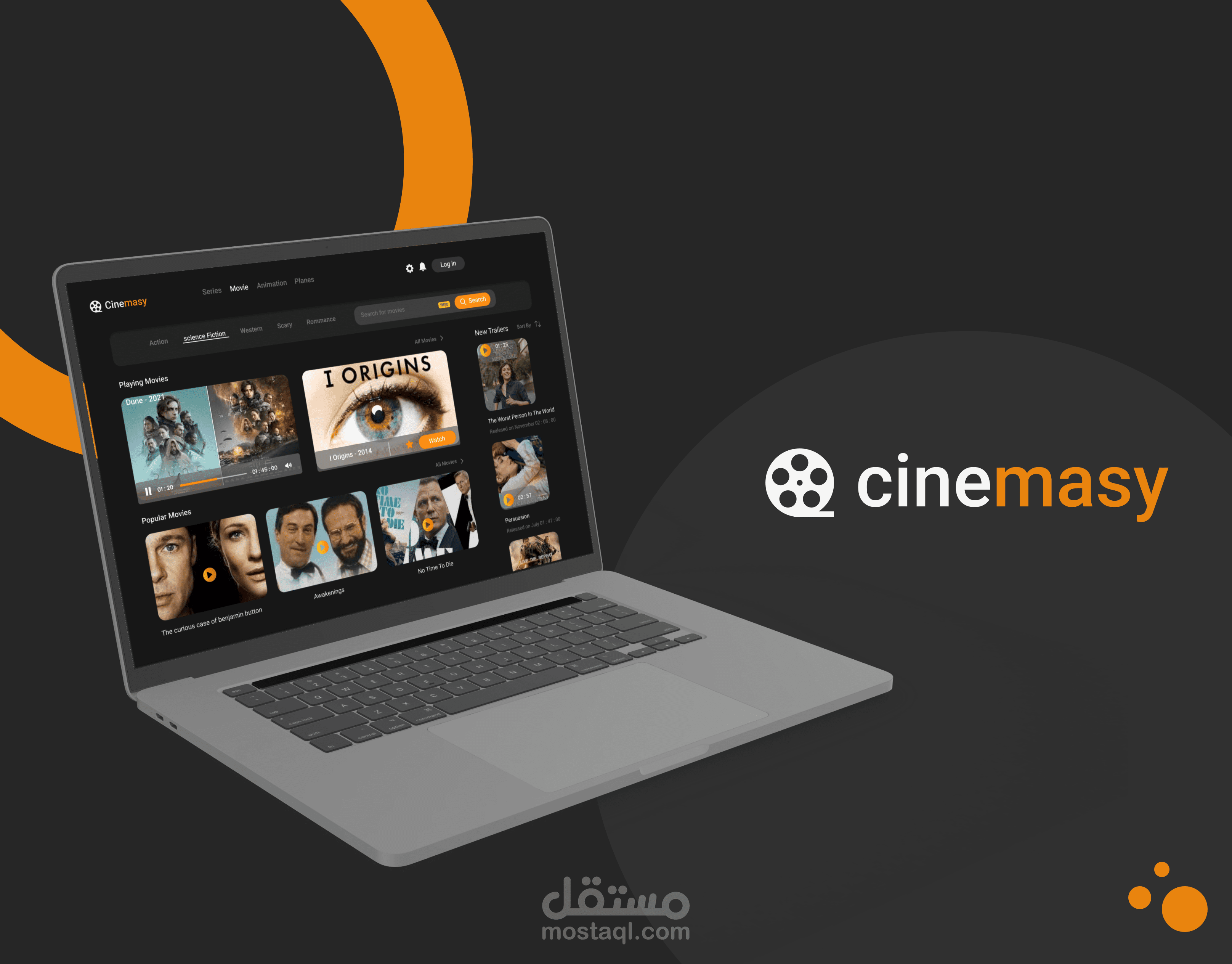 cinemasy Landing Page Design