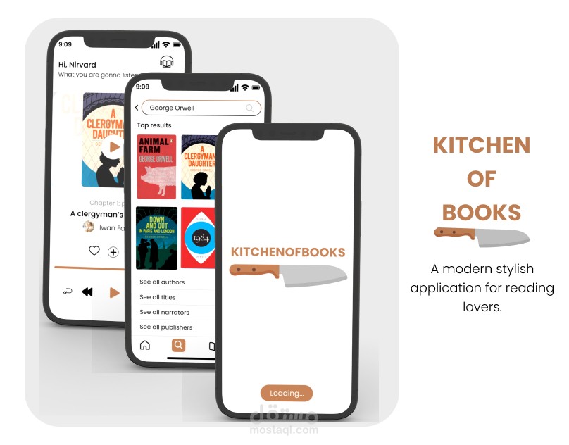 Kitchen Of Books Mobile Application Design