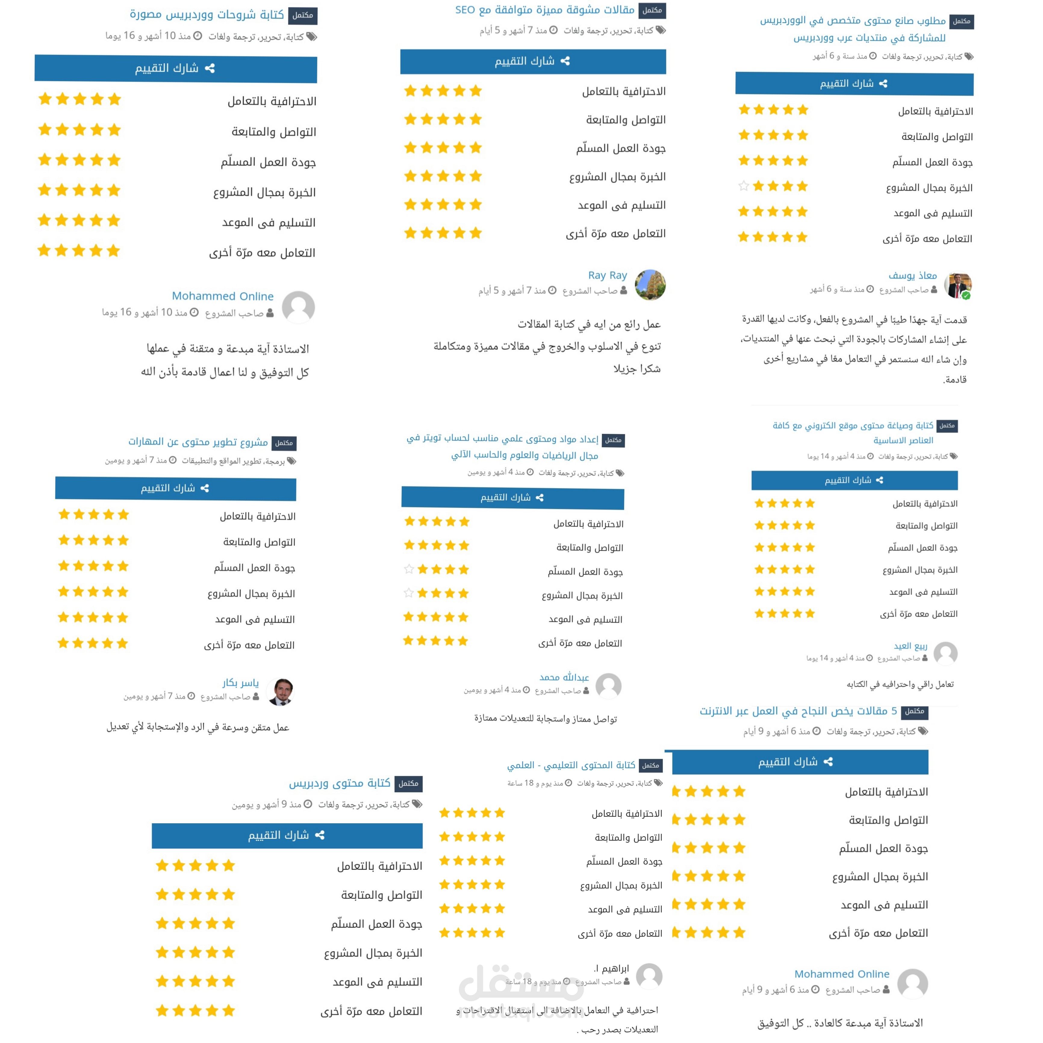 سيرتي الذاتية + معرض أعمال متكامل وأرقام