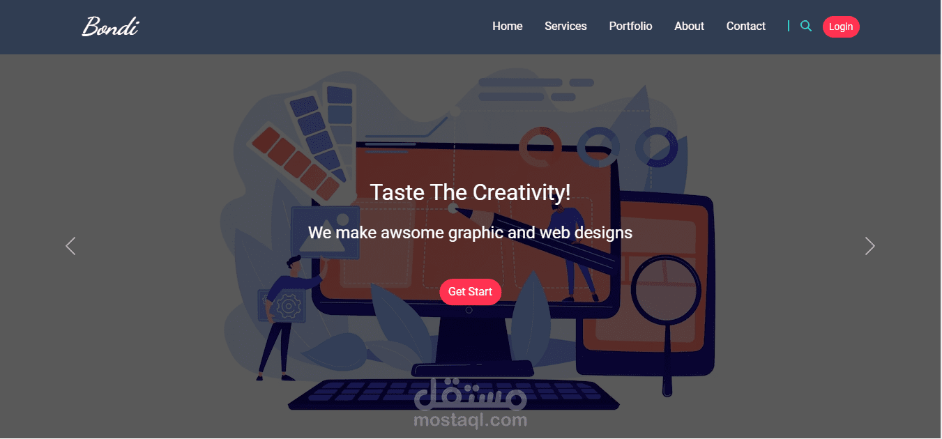 Bondi portfolio template