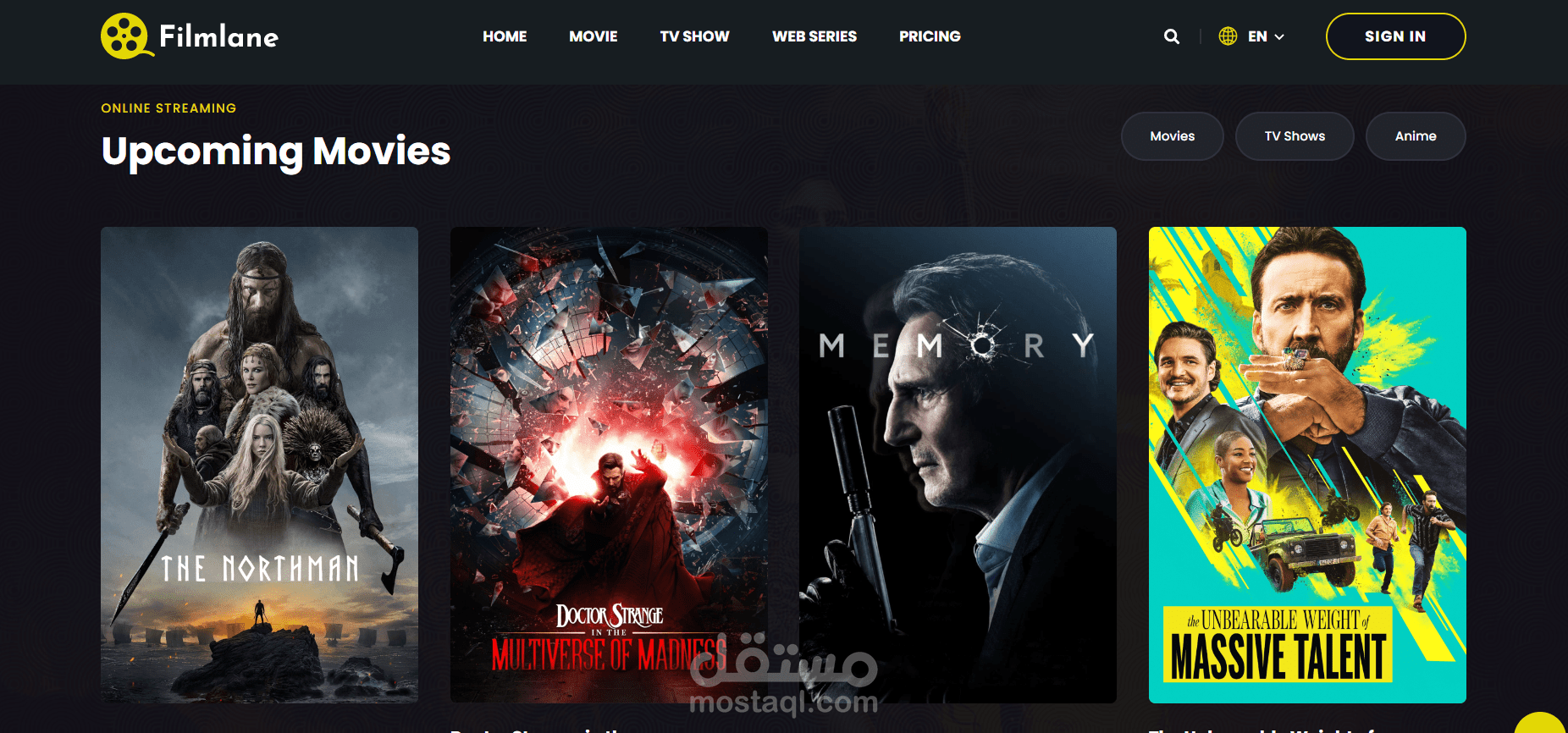 movie and series website