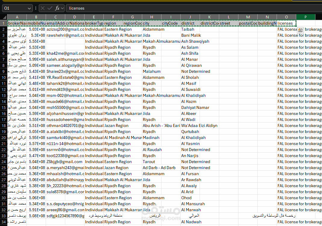Scraping Soudi Arabia Real state agents