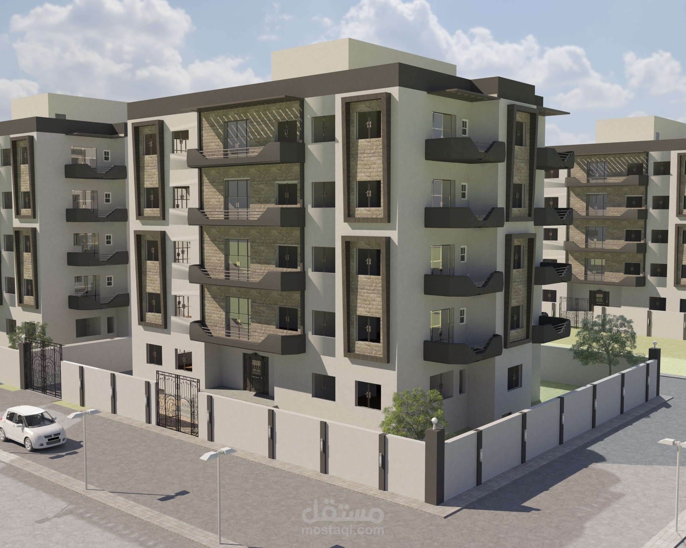 تصميم عماره سكنيه