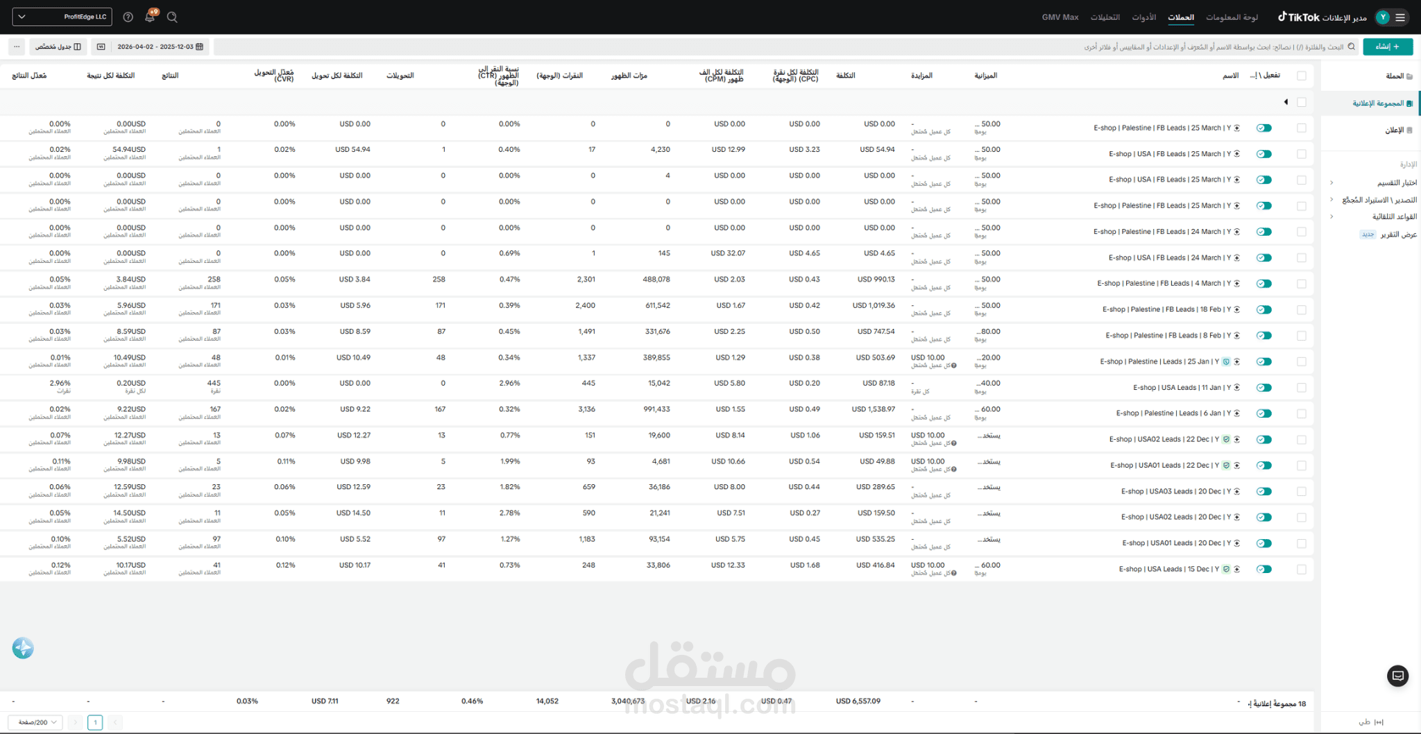 ^- إطلاق وإدارة حملات إعلانية لأكاديمية تعليمية -^  E-Shop Academy