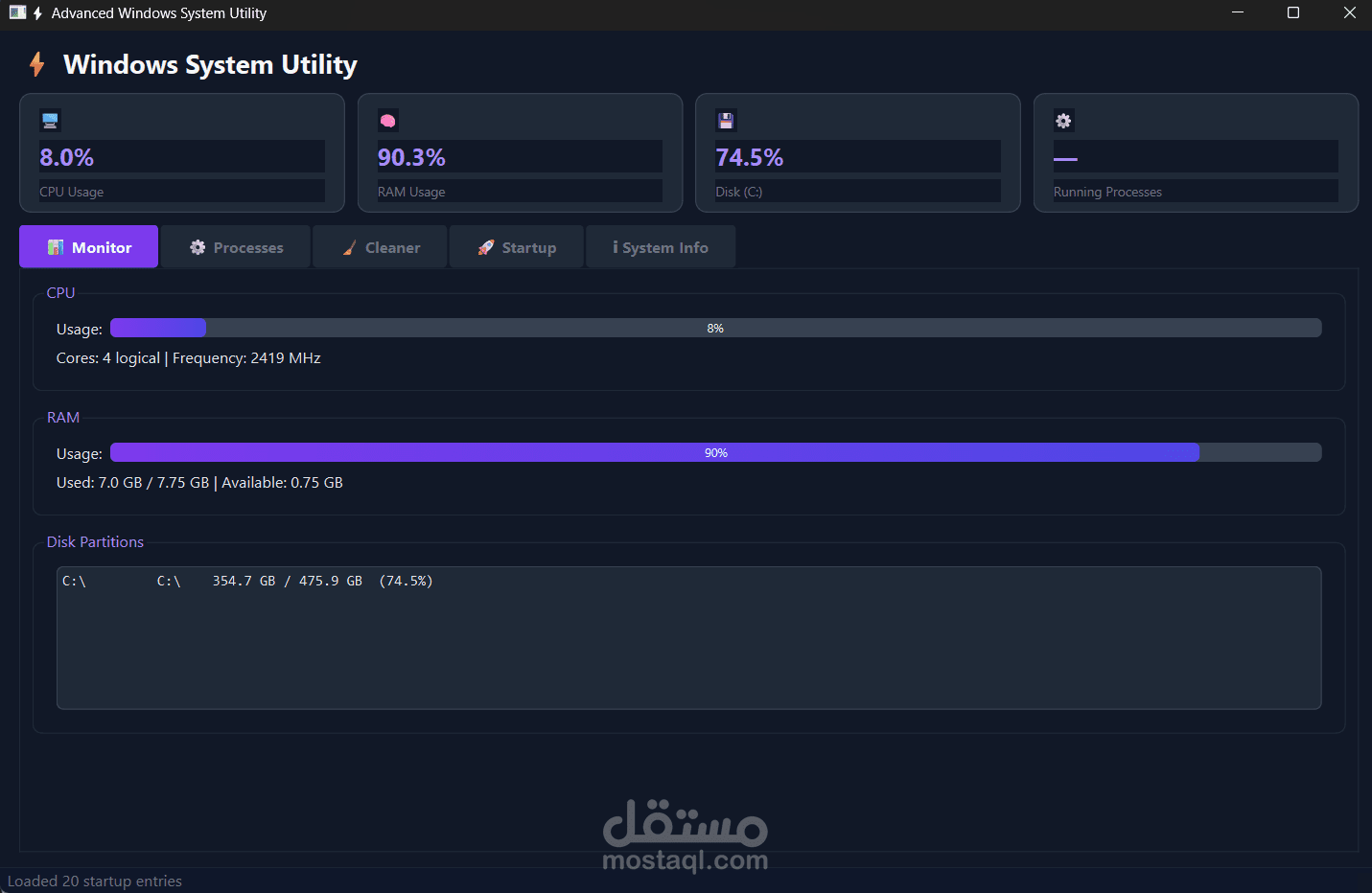 Advanced Windows System Utility