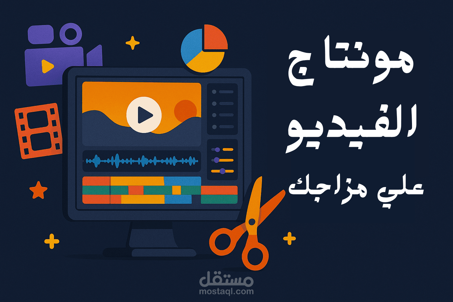 سأقوم بعمل مونتاج احترافي لفيديوهاتك (Reels، YouTube، TikTok، إعلانات)