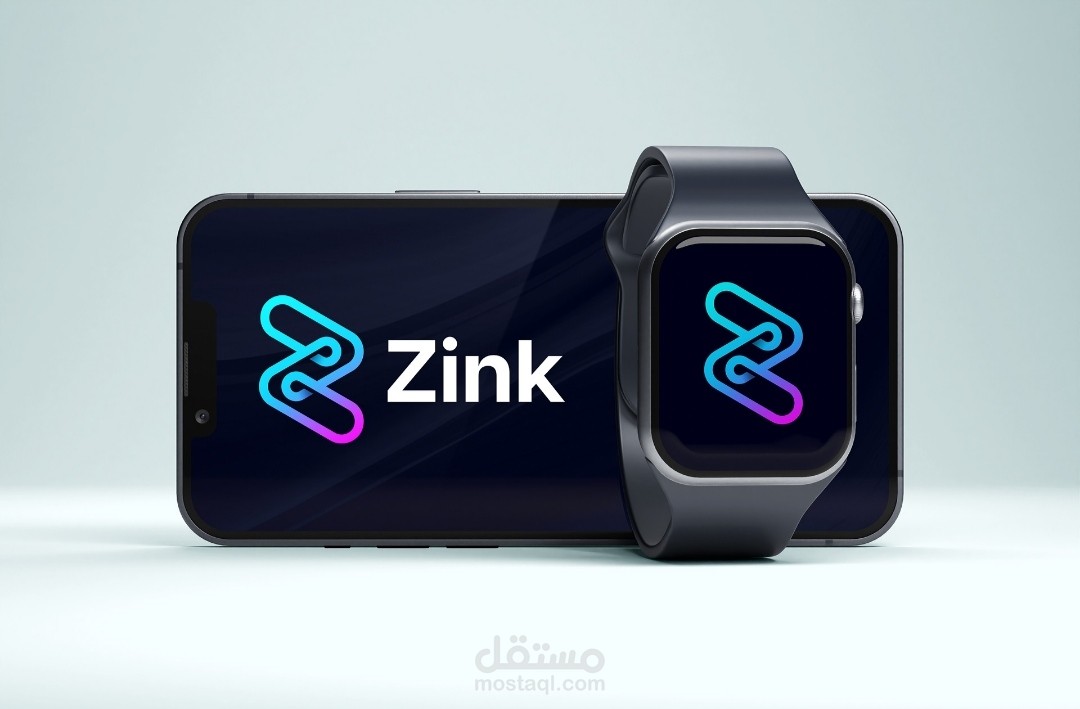 تصميم شعار شركه zink للتكنولوجيا