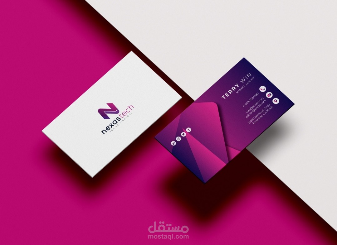 تصميم شعار شركه nexastech