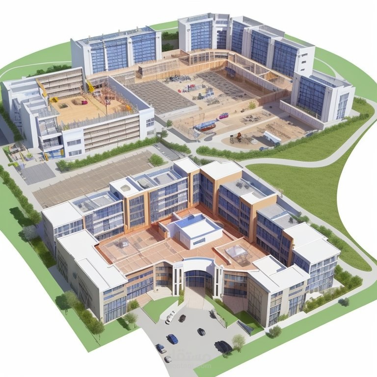 مخطط إنشائي لعيادات تجميل و اسنان   