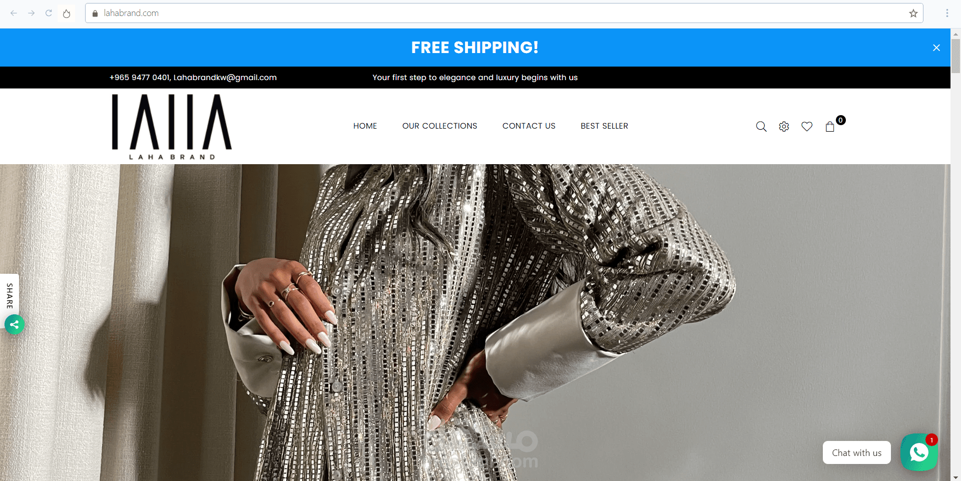 تصميم متجر شوبيفاي لبراند كويتي LAHABRAND