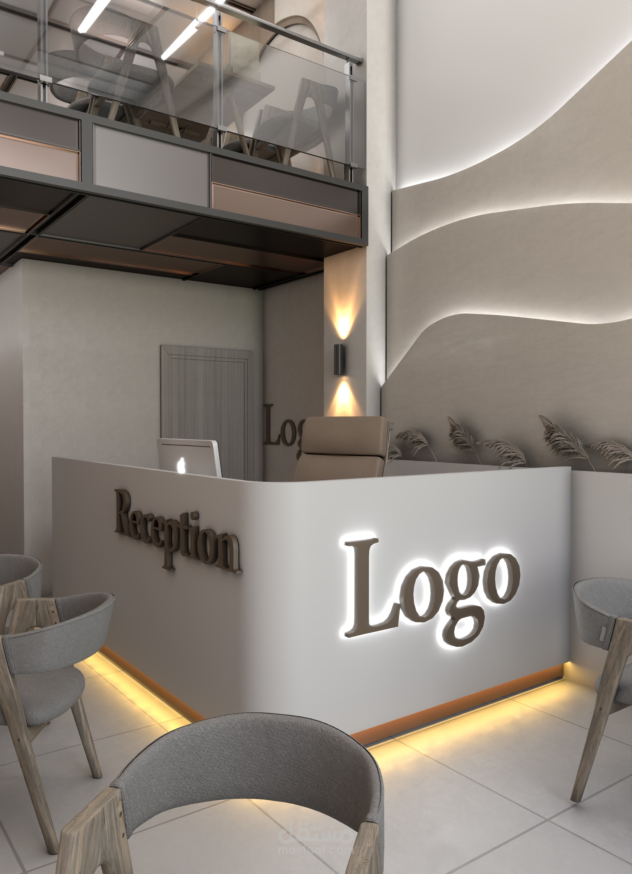 تصميم داخلي لمطعم في السعودية