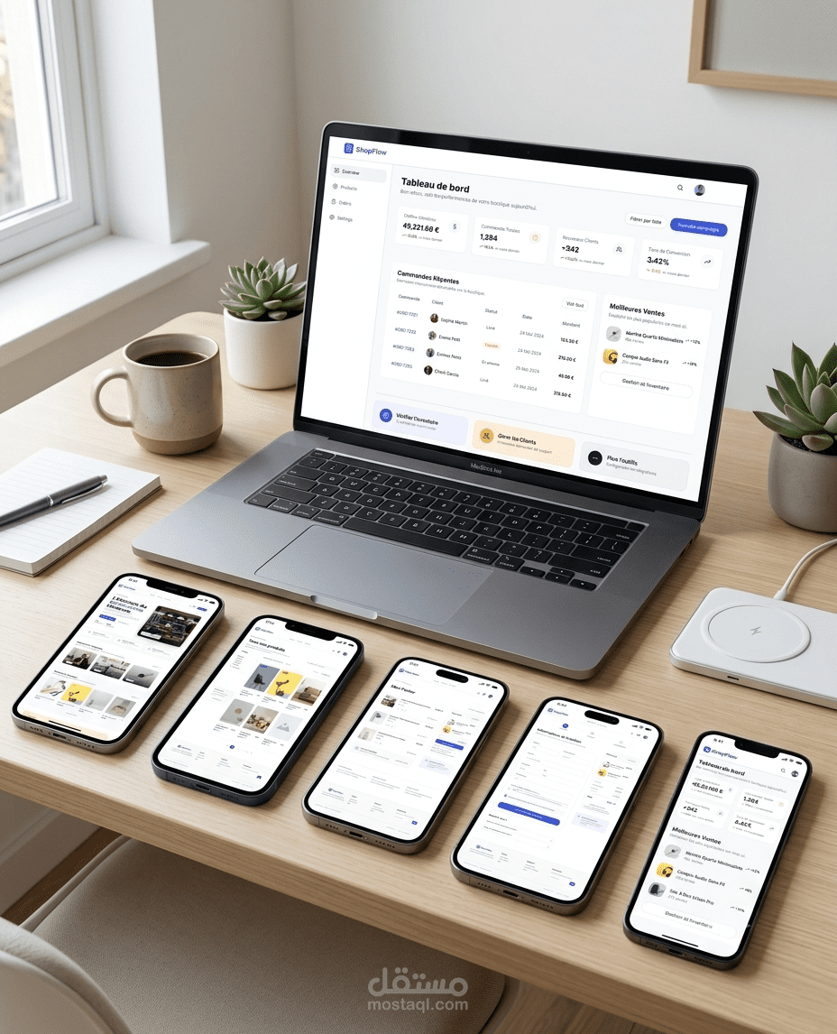 ShopFlow | منصة تجارة إلكترونية متكاملة