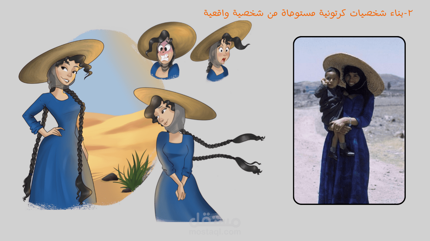 بناء الشخصيات الكرتونية