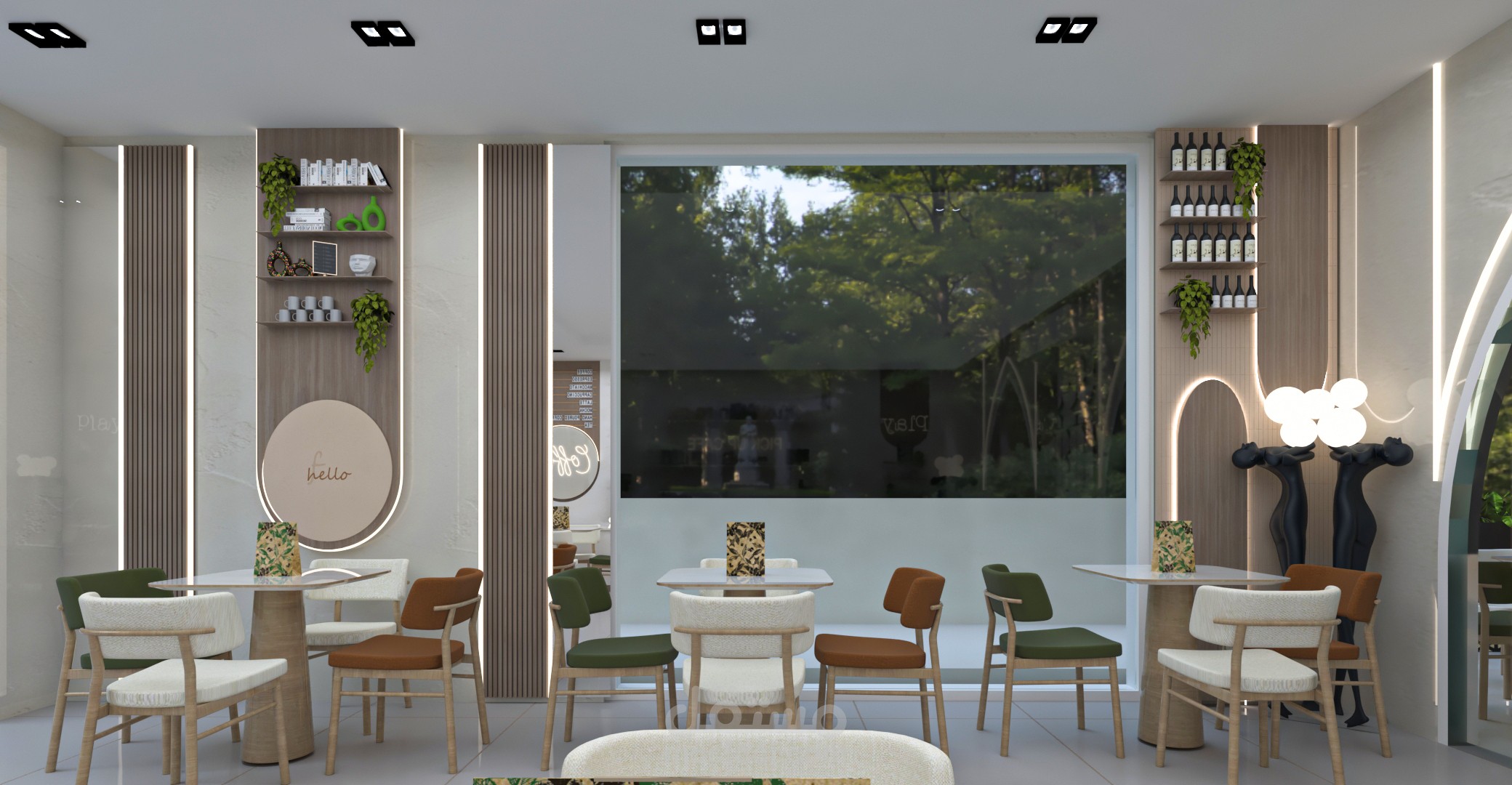 تصميم كافيه عصري