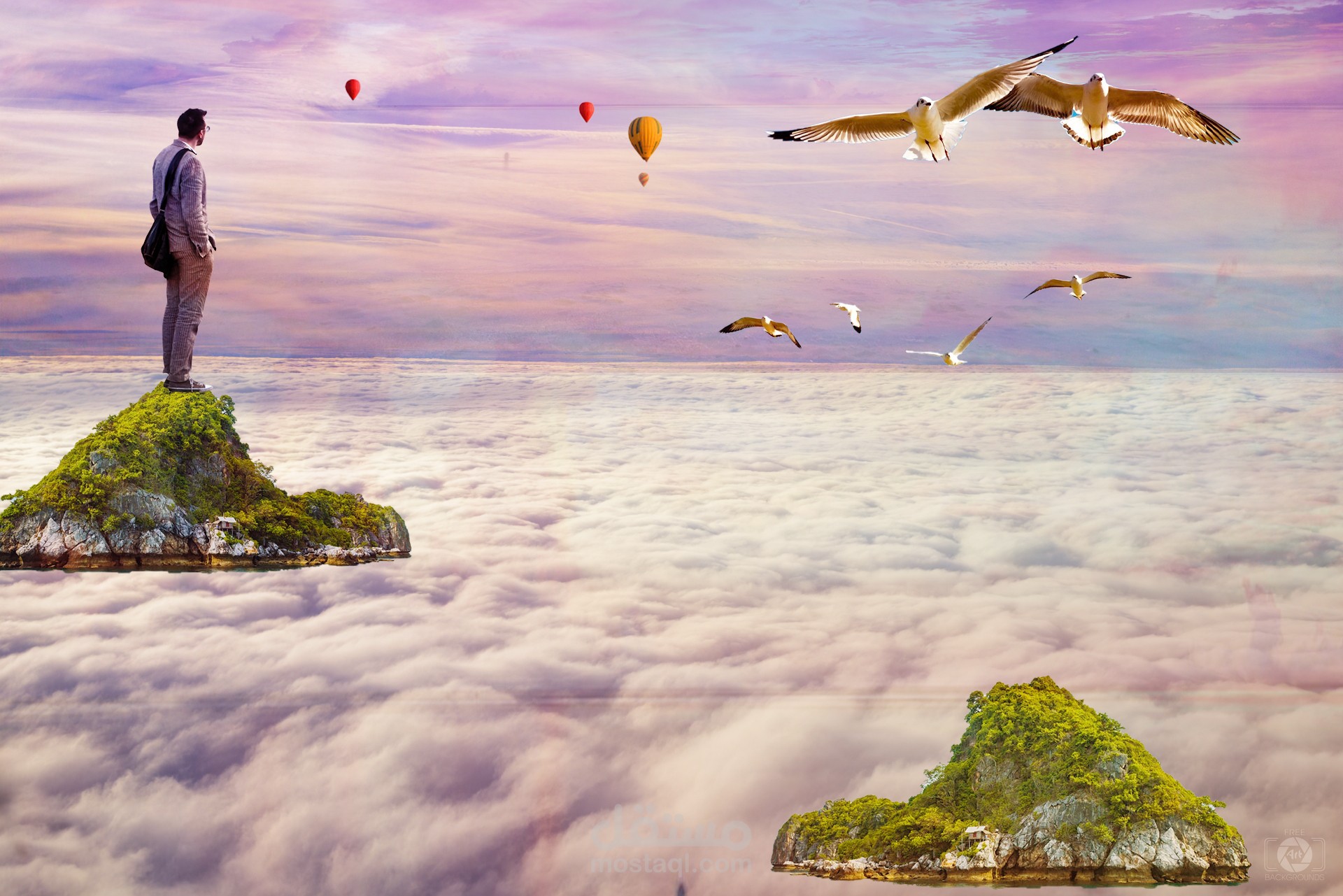 دمج اكثر من صورة