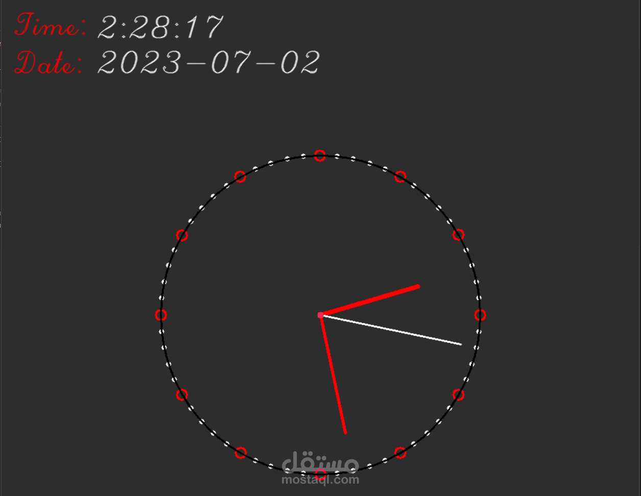 عمل ساعة يد تعمل ب الوقت الحالي (Computer Vision)