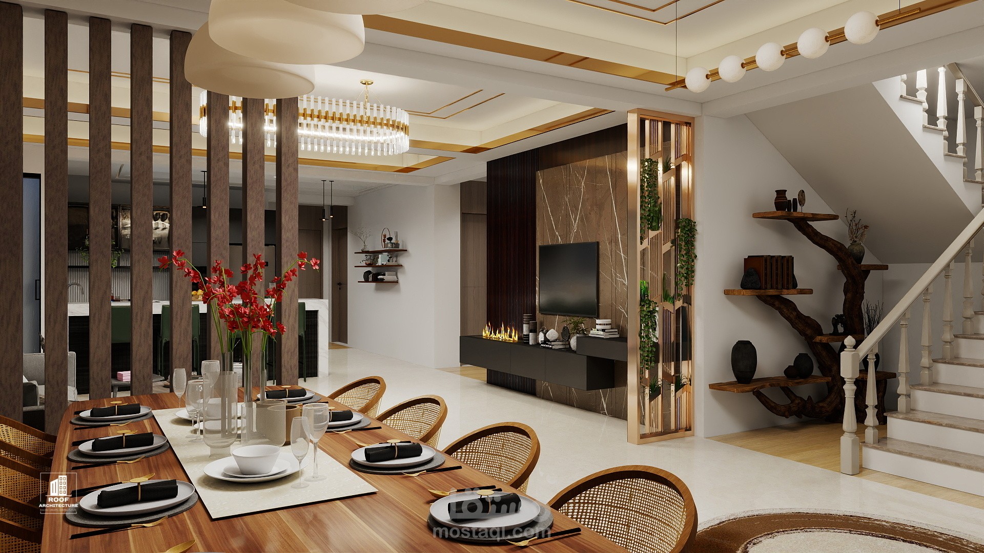 تصميم داخلي سكني عصري