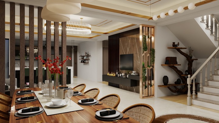 تصميم داخلي سكني عصري