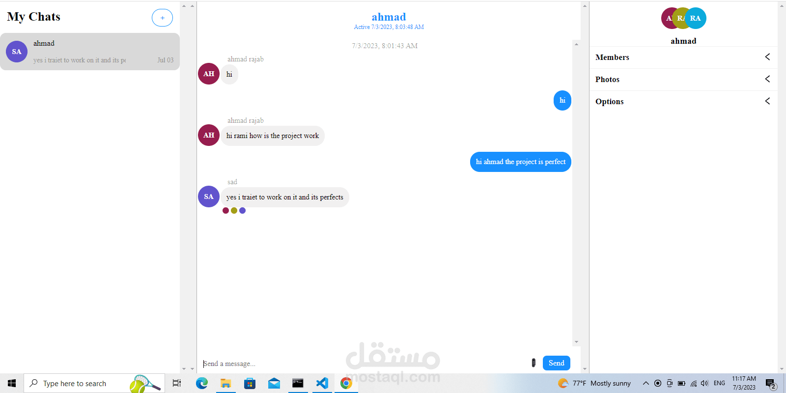 NodeJS Realtime Chat
