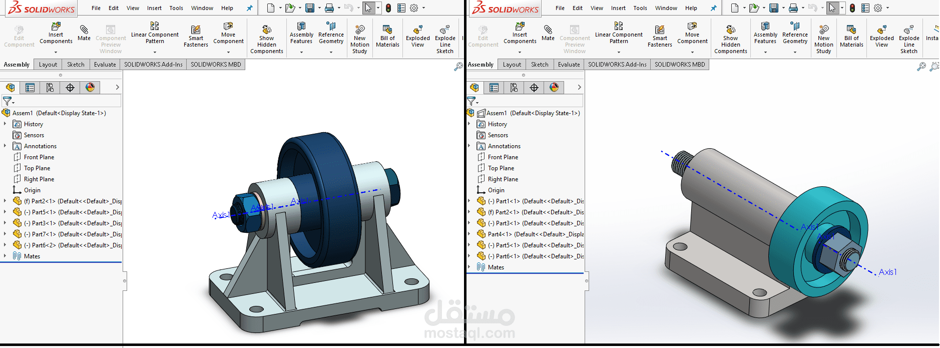 اشاء تصاميم هندسيه باستخدام SOLIDWORKS