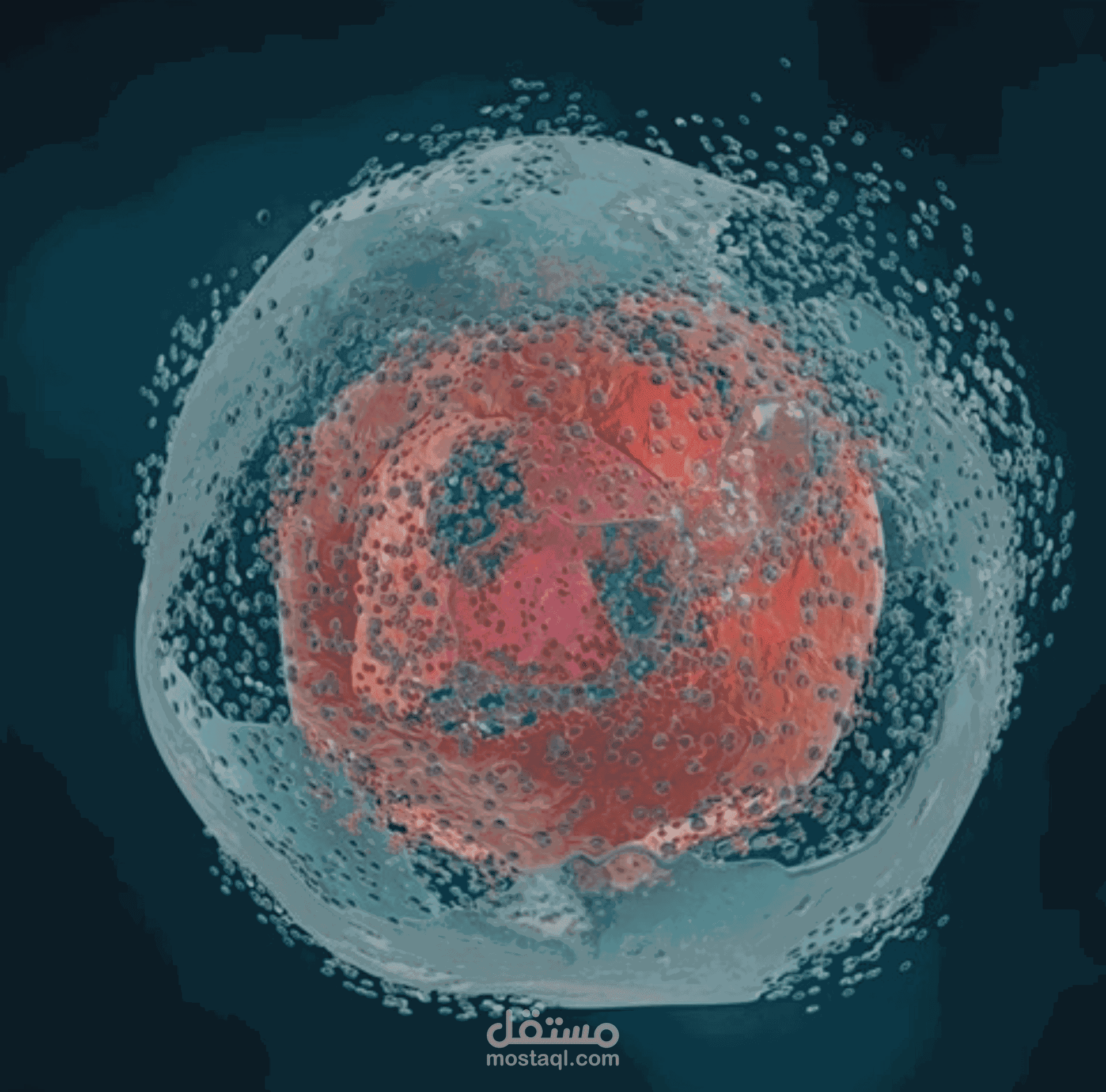 تلخيص بحث علمي على هيئة عرض PowerPoint.