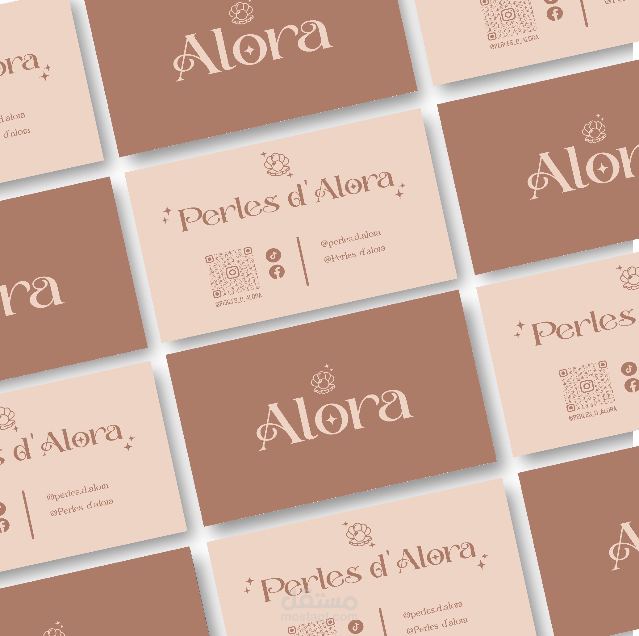 هوية بصرية لمشروع صناعة حقائب ALORA