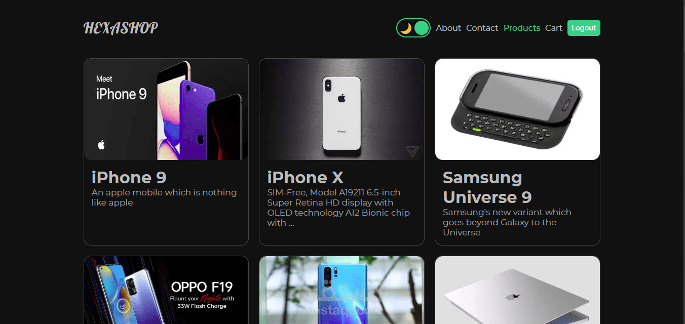 Hexashop E-commerce