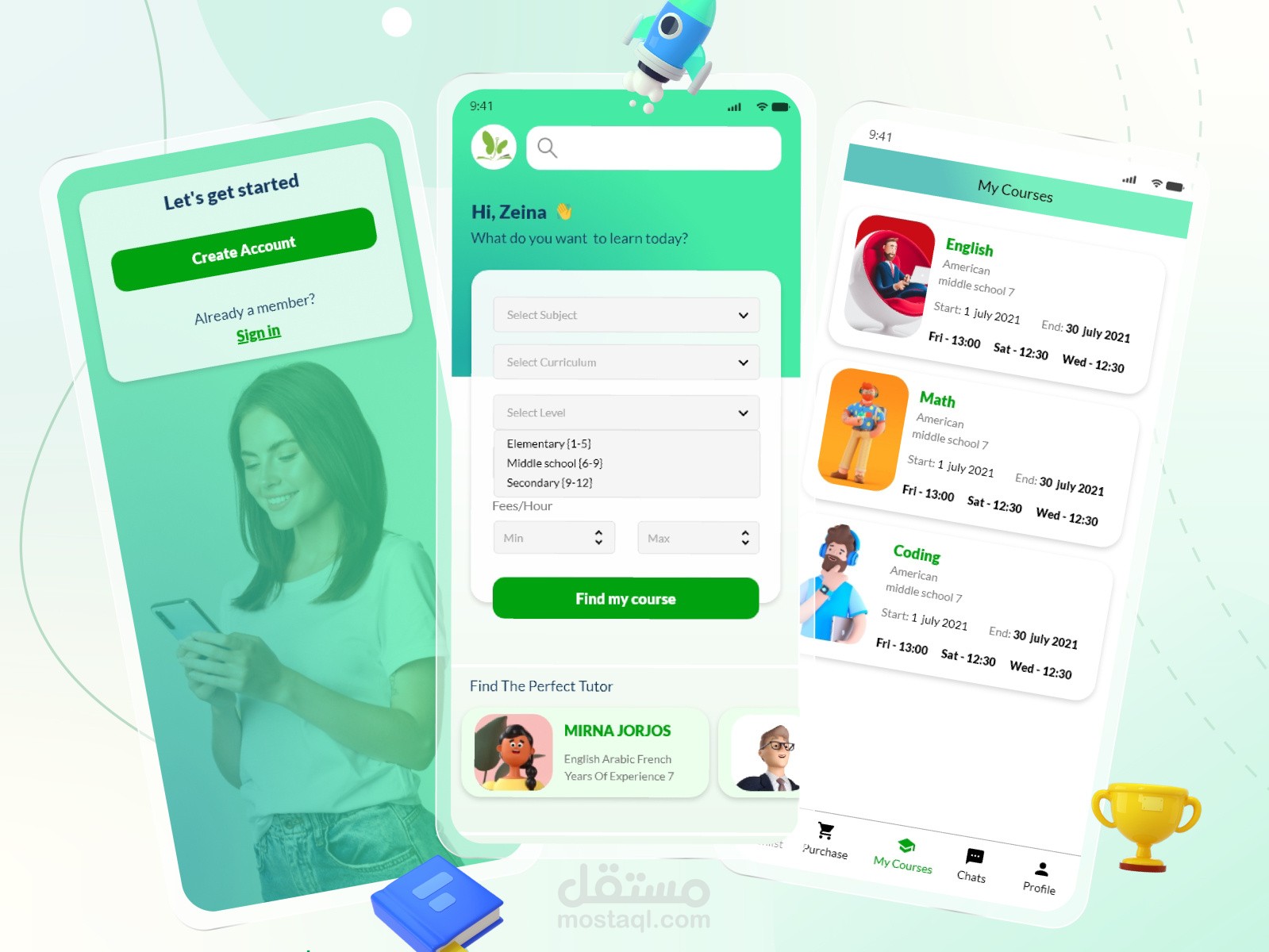 Education: Online Course Mobile App