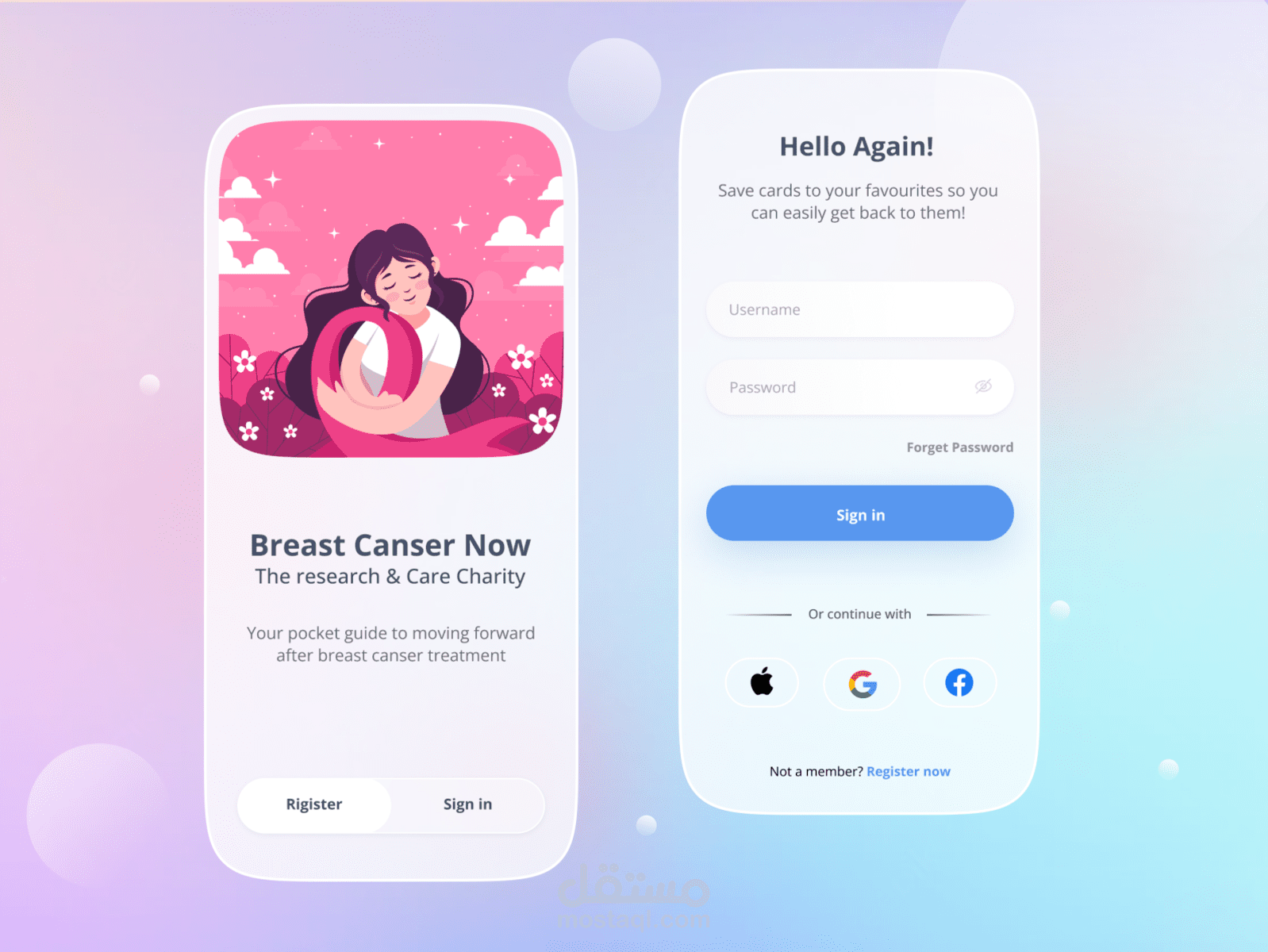Breast Cancer App - Login