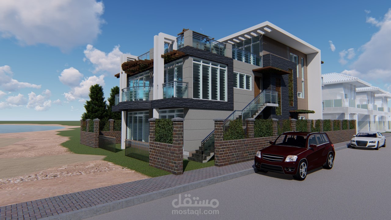 فيلا مطله على الكورنيش