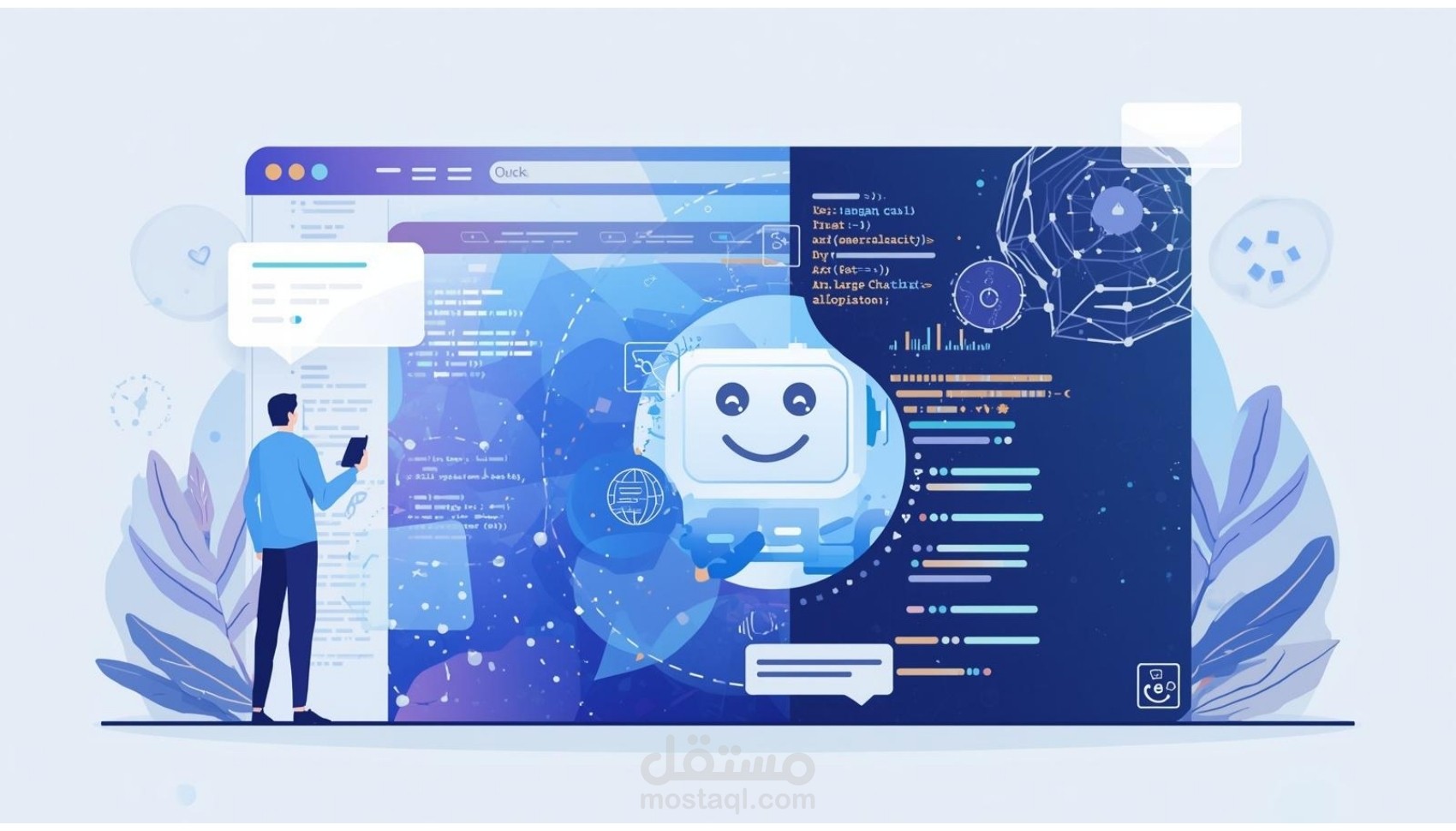 بناء بوتات الدردشة الذكية (AI Chatbots)