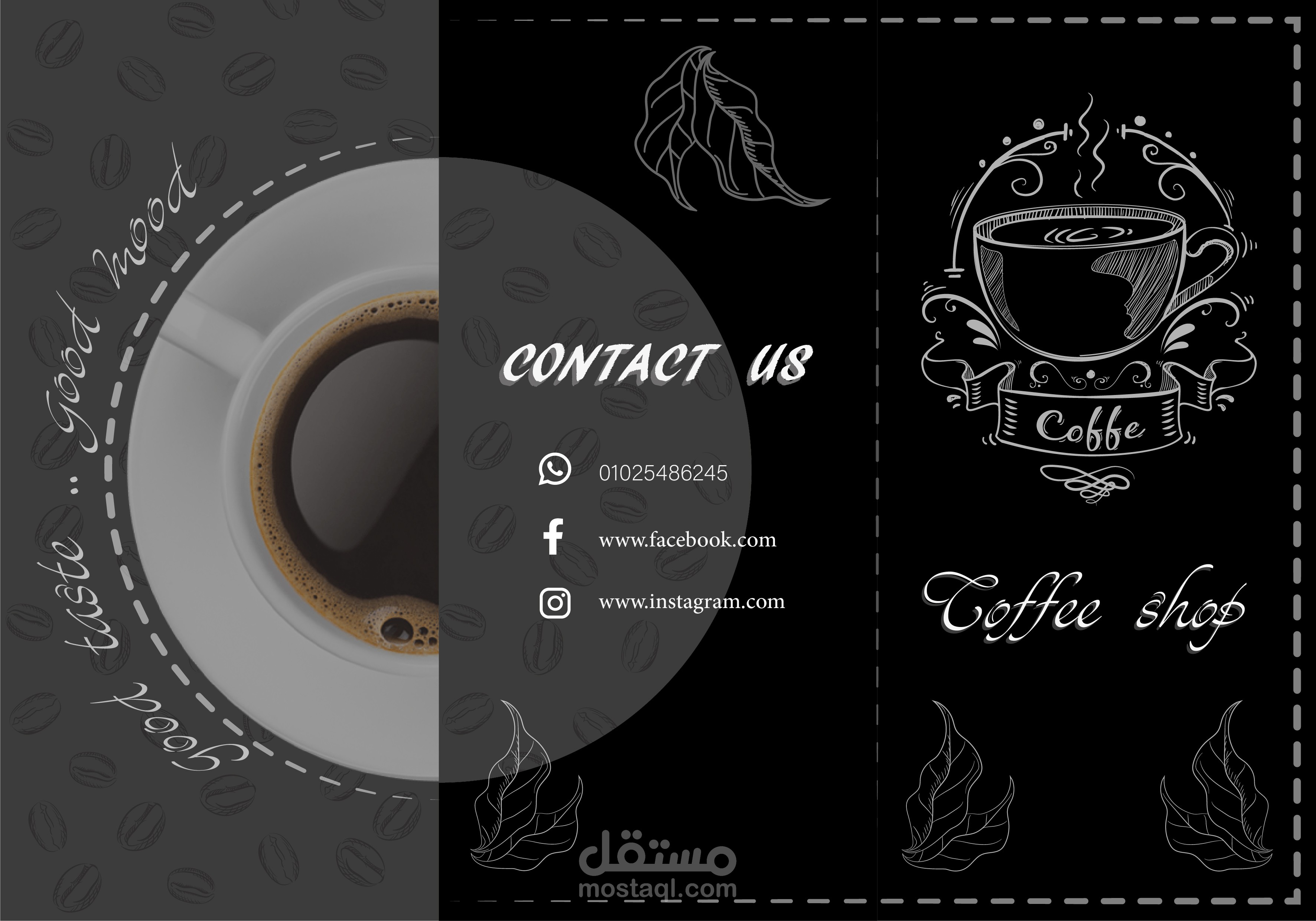 Coffe menu