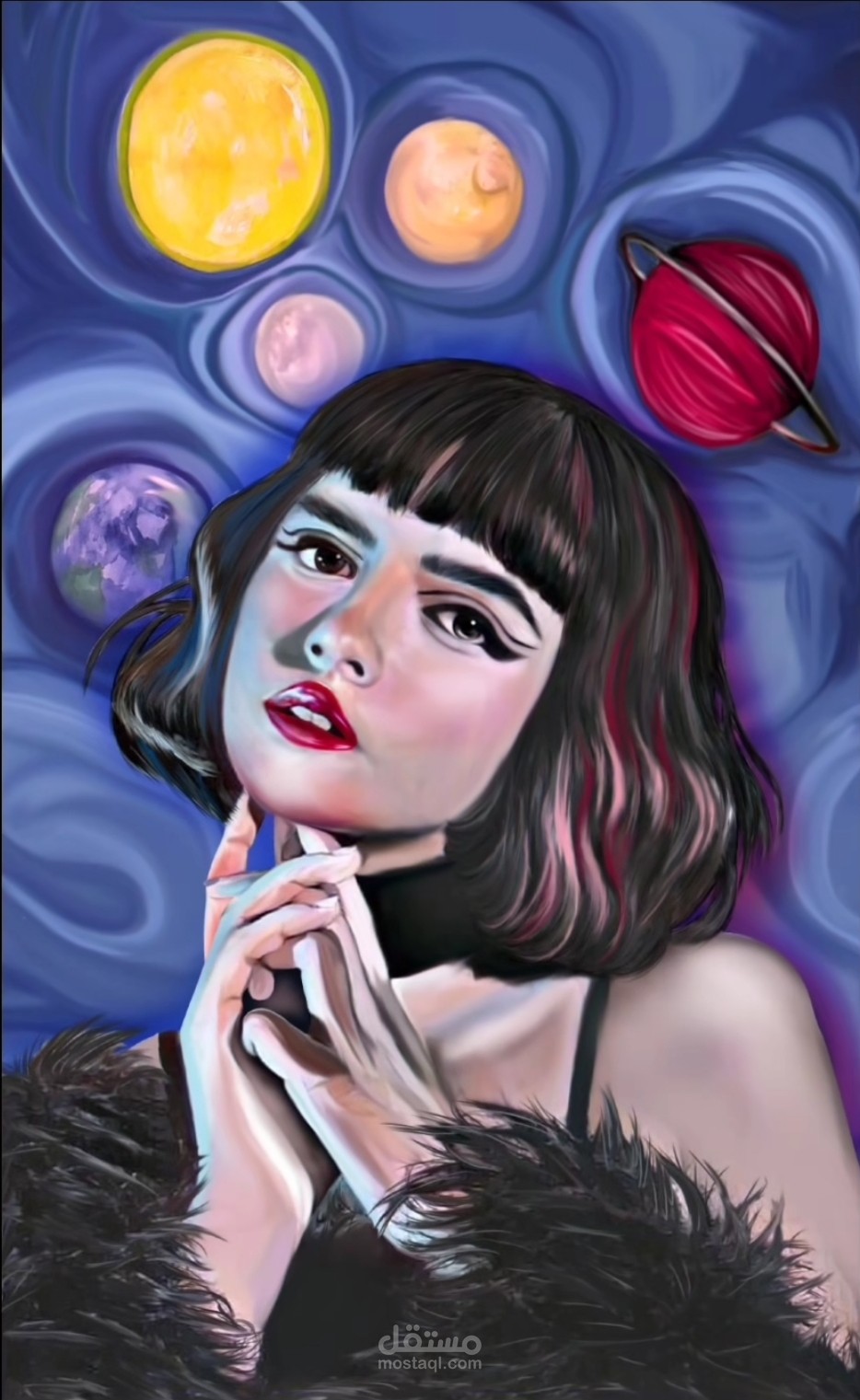 رسم جذاب علي ادوبي فوتوشوب