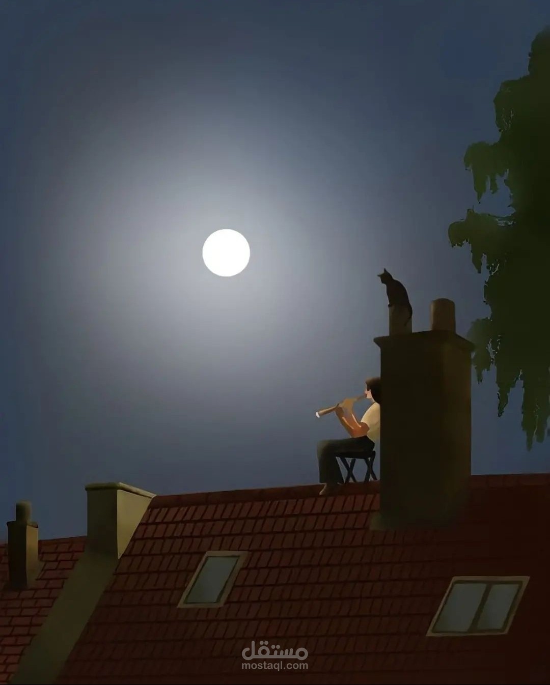 رسم غلاف قصة حزينة