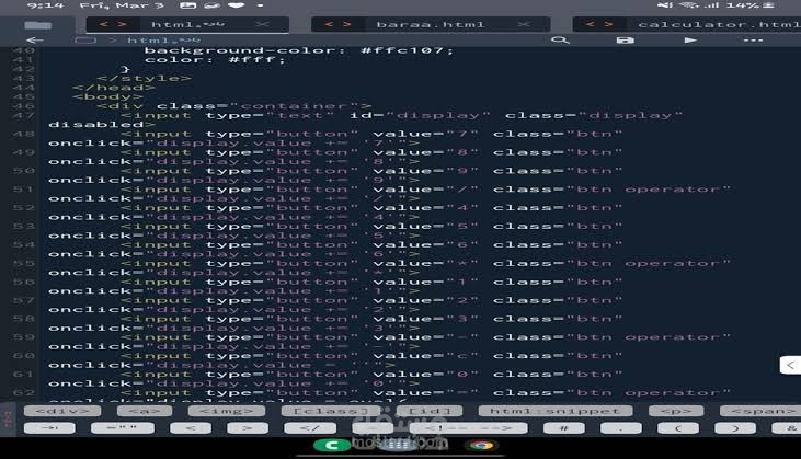 اكواد html and javascript