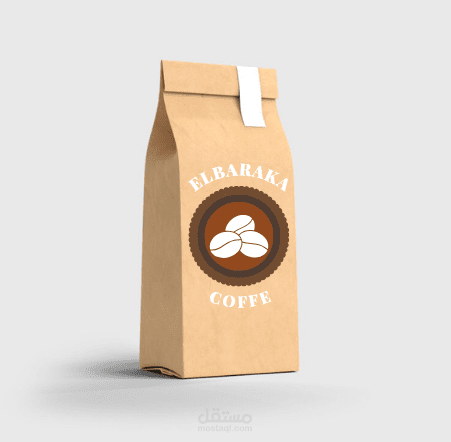 أكياس قهوه تحمل شعار و اسم المتجر