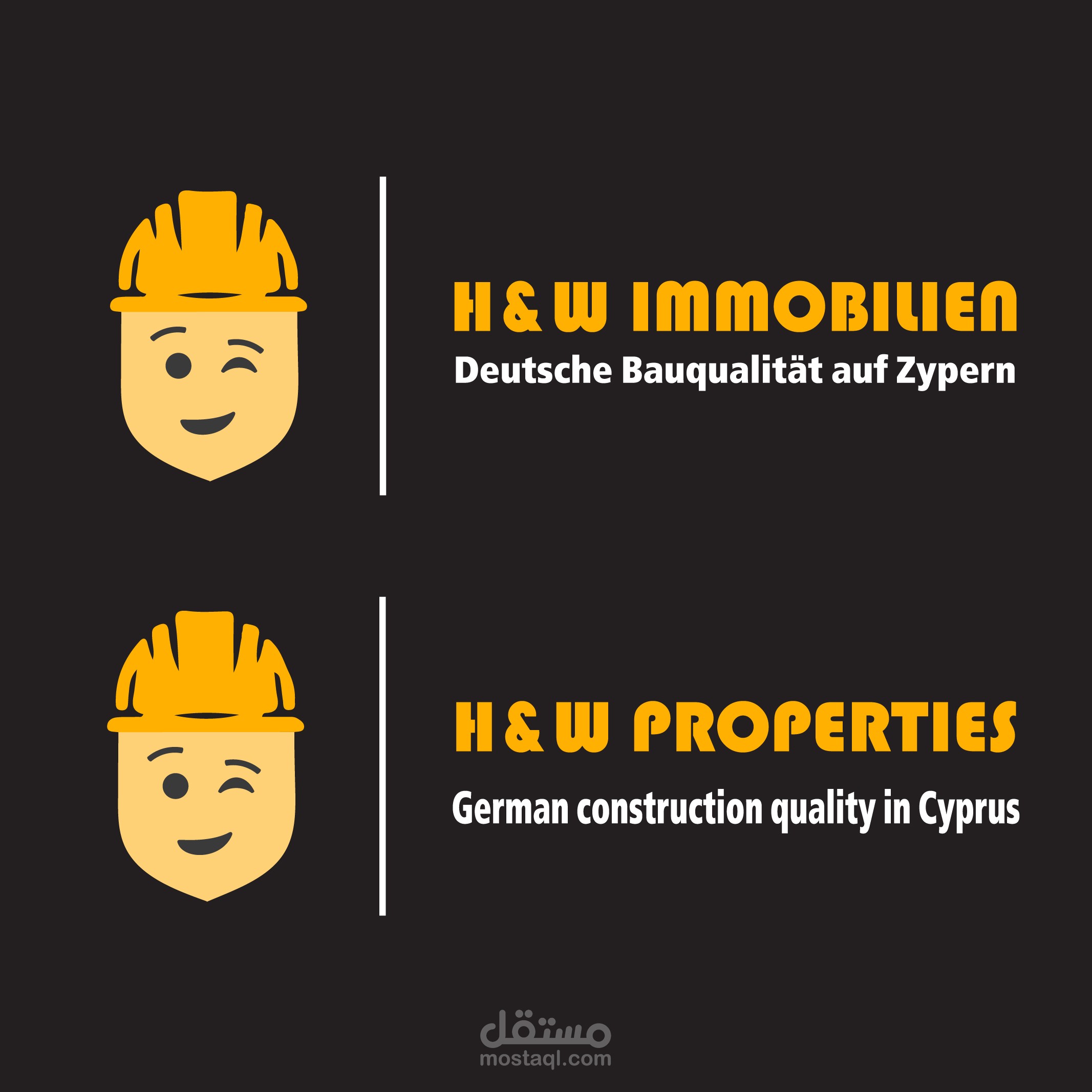 H&W Real Estate | H&W Properties - Logo Design