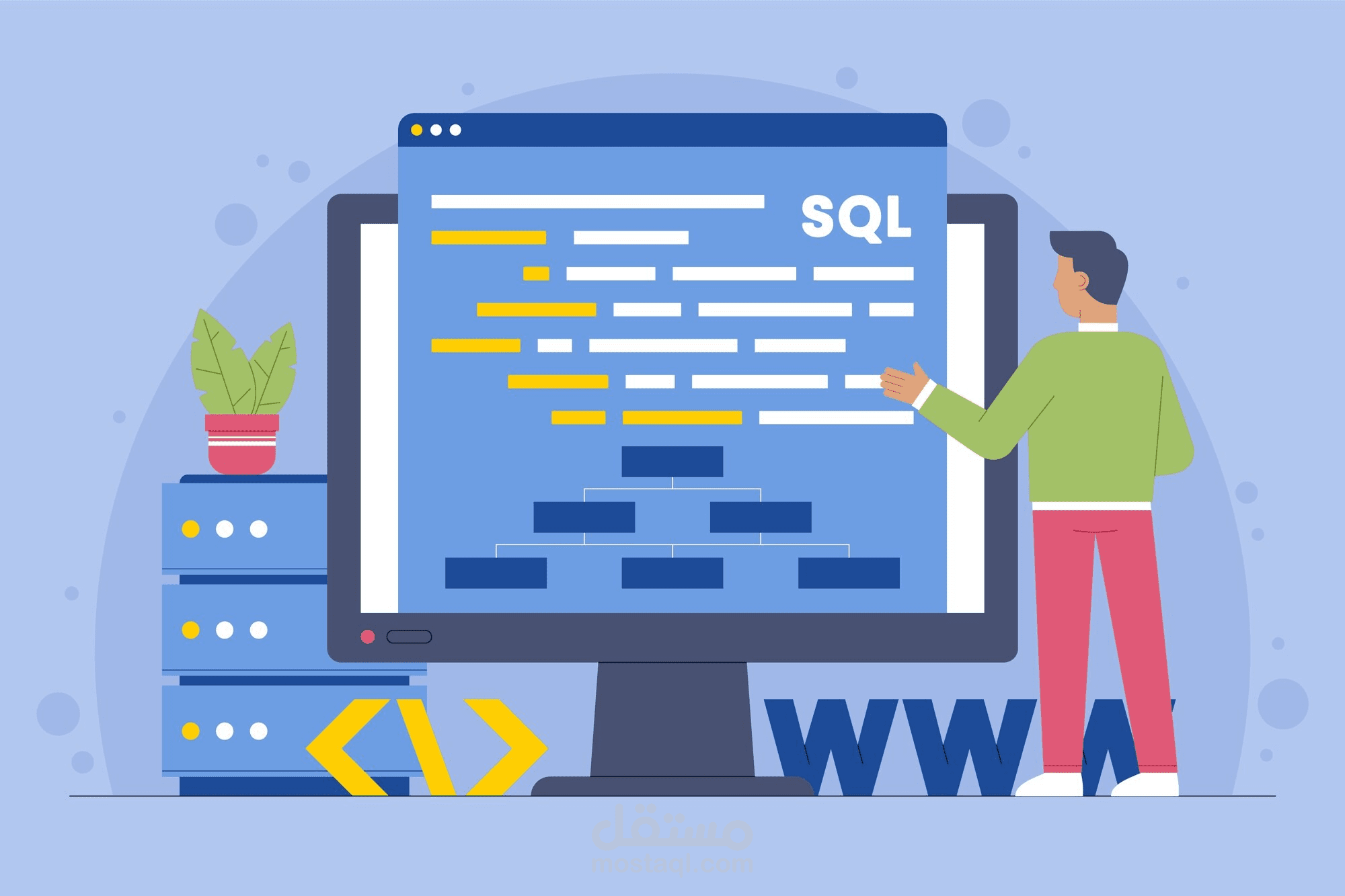 برمجة قواعد البيانات باستخدام  MYSQL