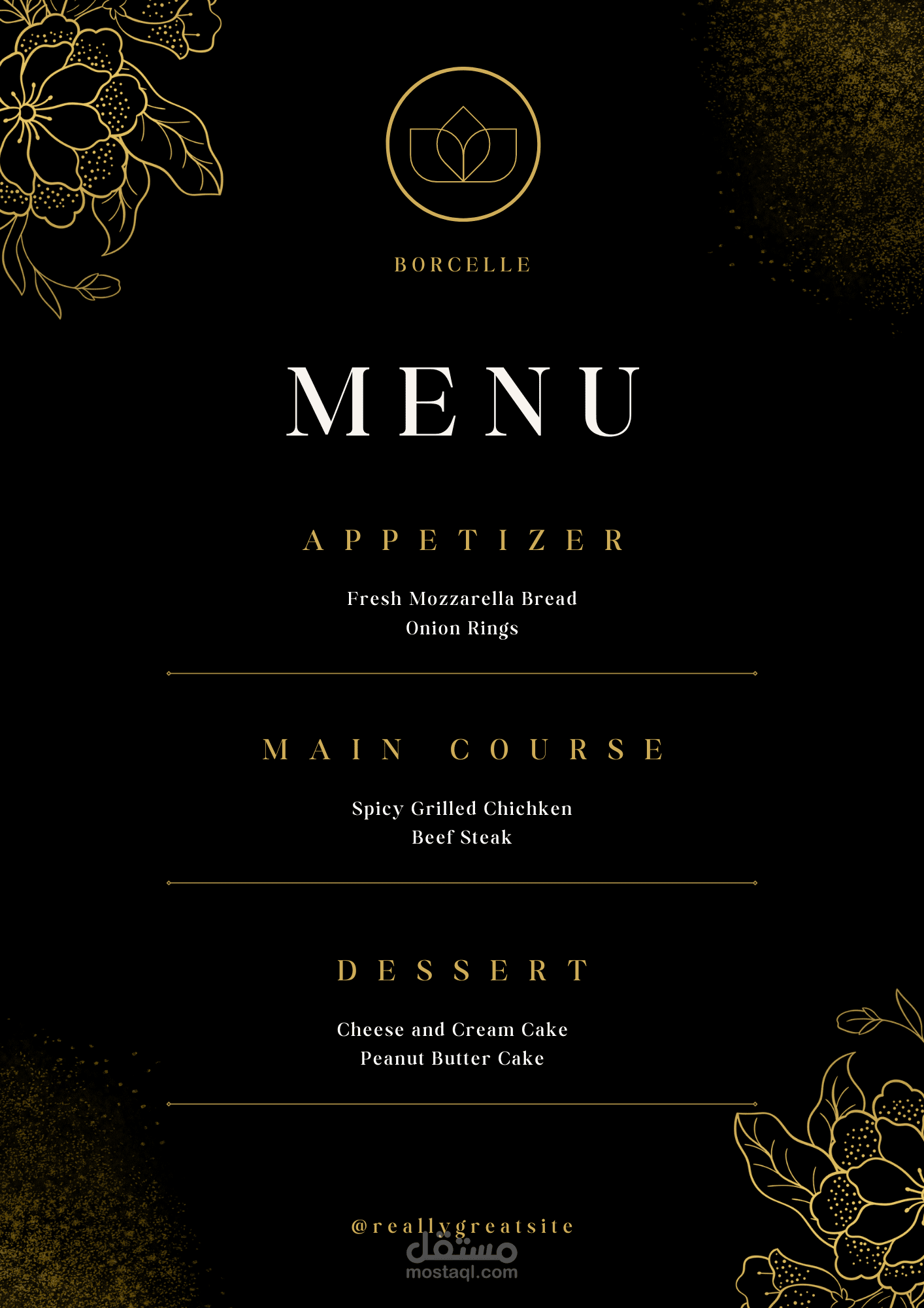 تصاميمي لمنيو المطاعم