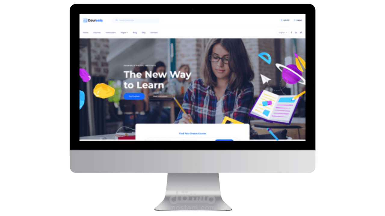 موقع متخصص في  بيع دورات التدريبية عبر الإنترنت
