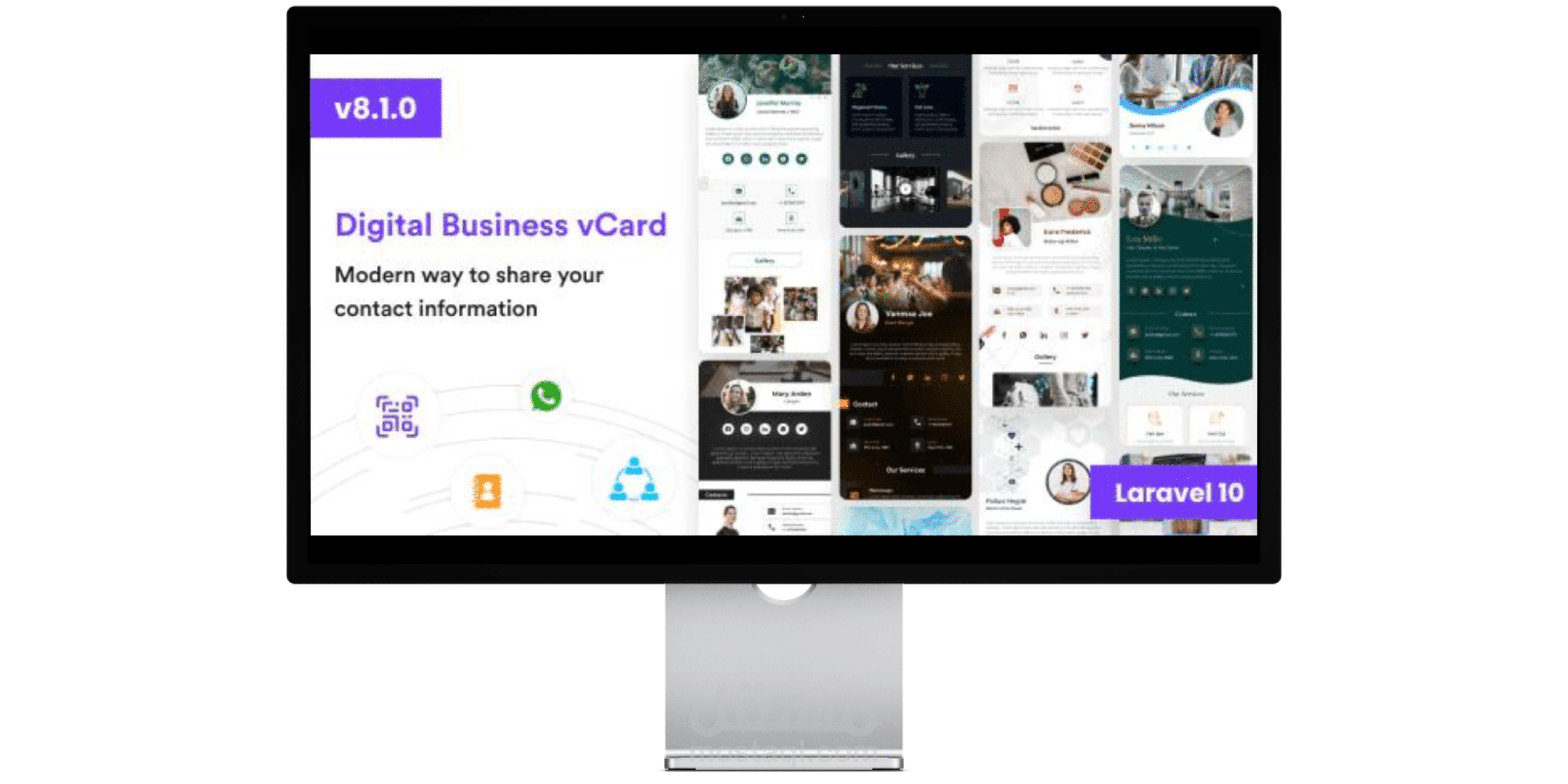 منشئ بطاقات الأعمال الرقمية متعدد المستخدمين