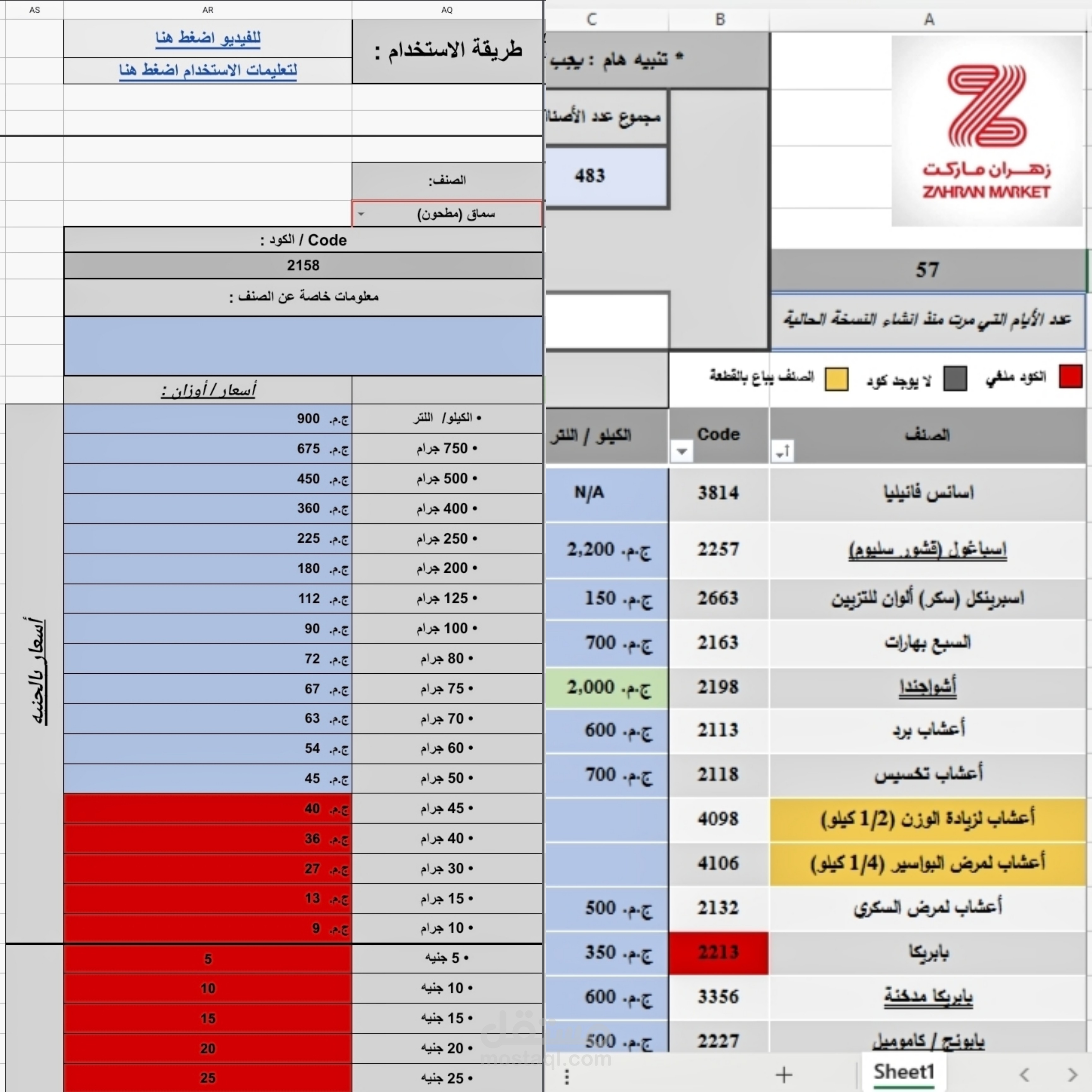 • نظام محاسبي لأقسام الهايبر ماركت