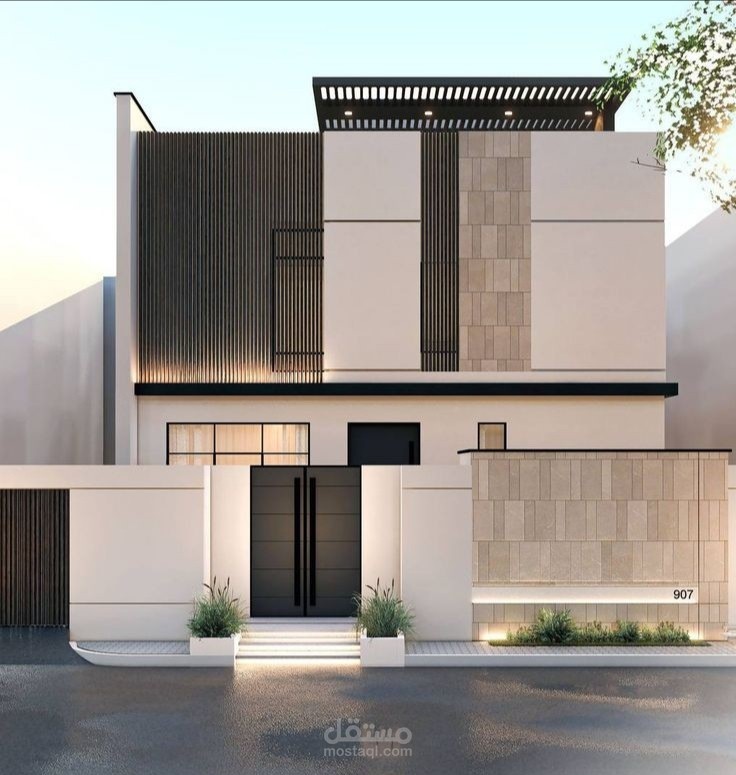تصميم واجهه فيلا
